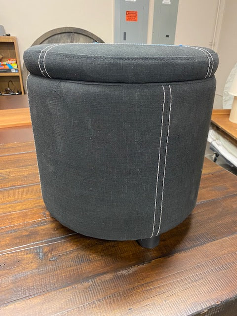 Stylish Round Upholstered Ottoman