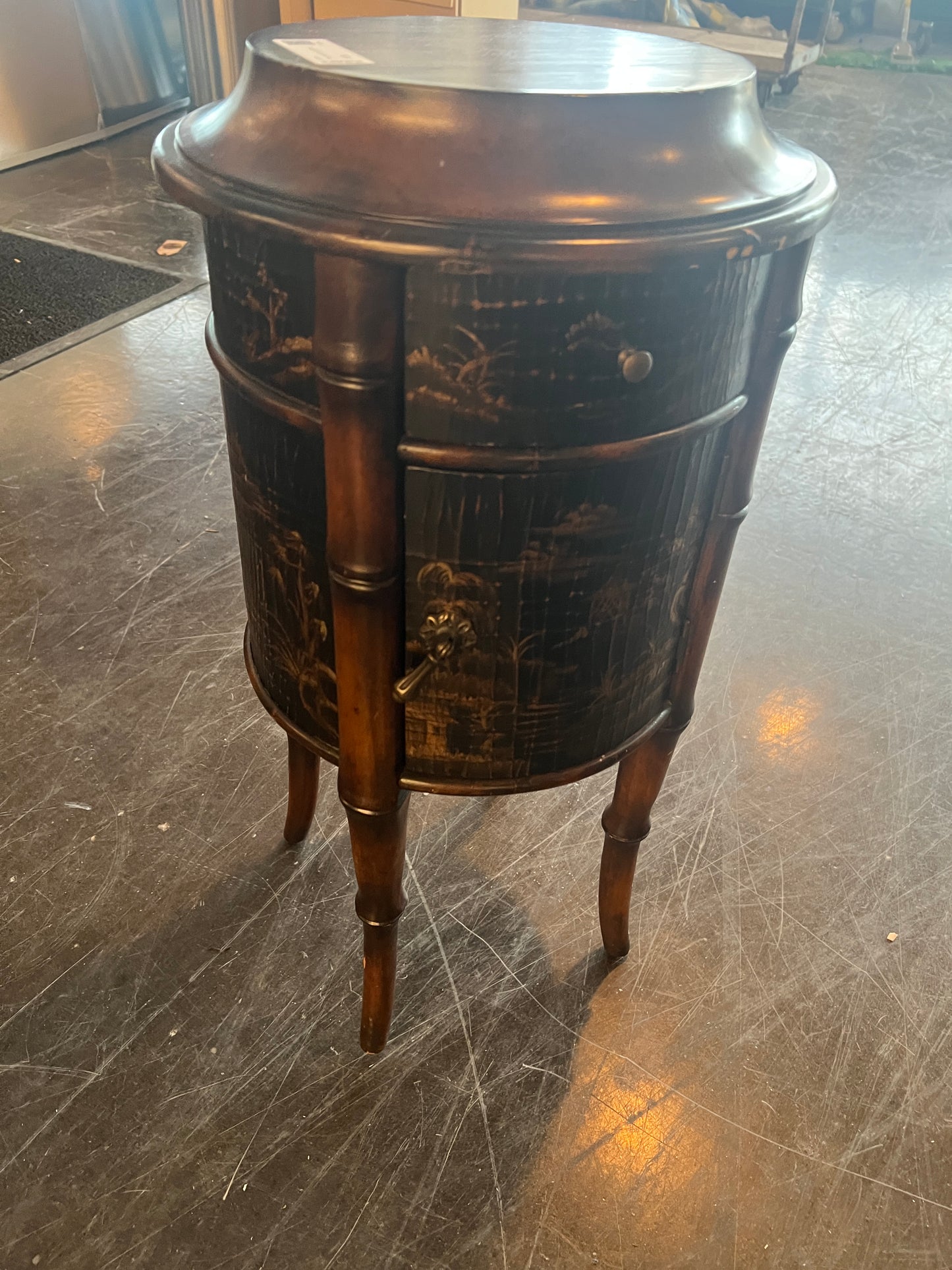 Ethan Allen Bamboo Side Table