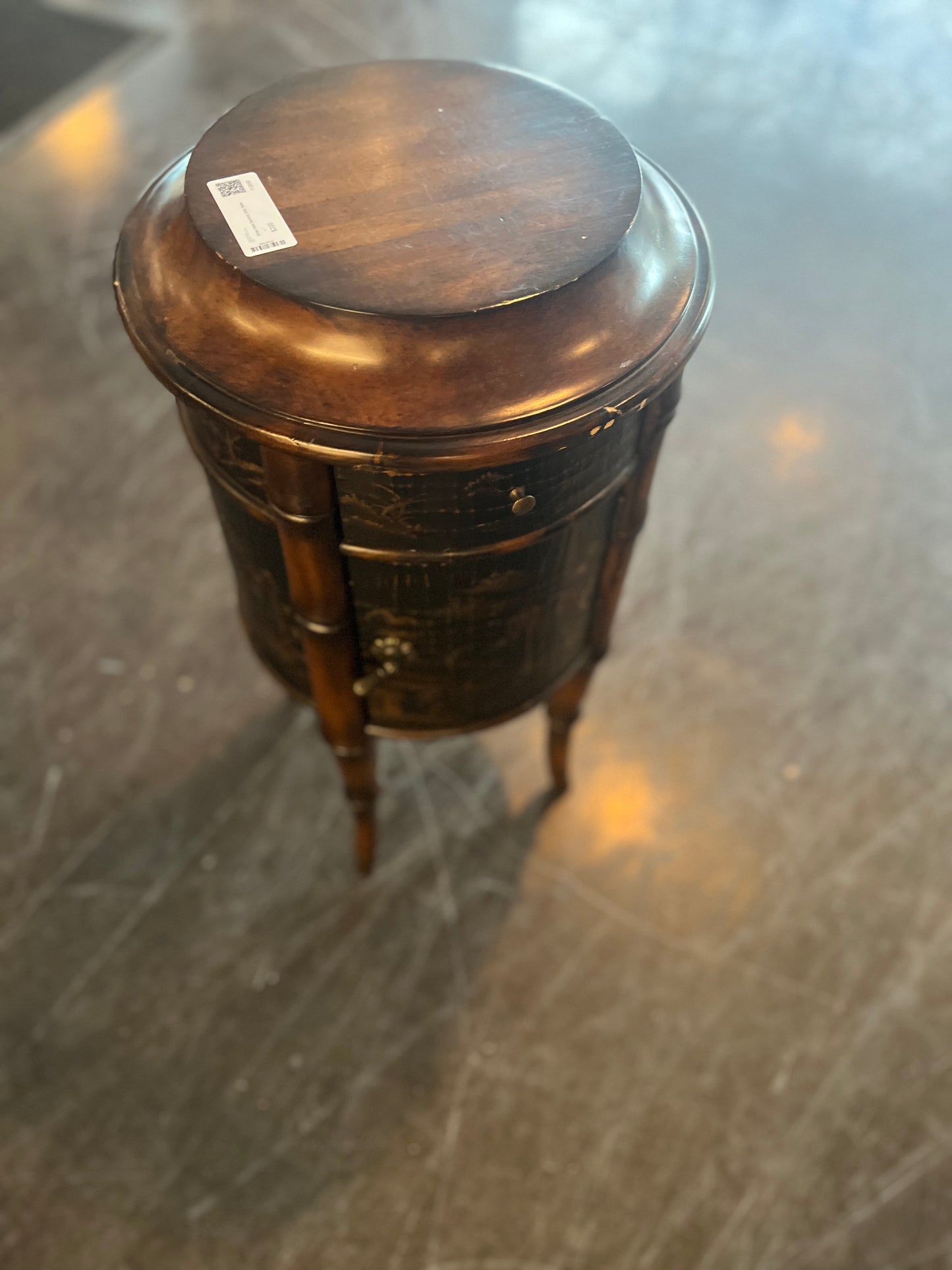 Ethan Allen Bamboo Side Table