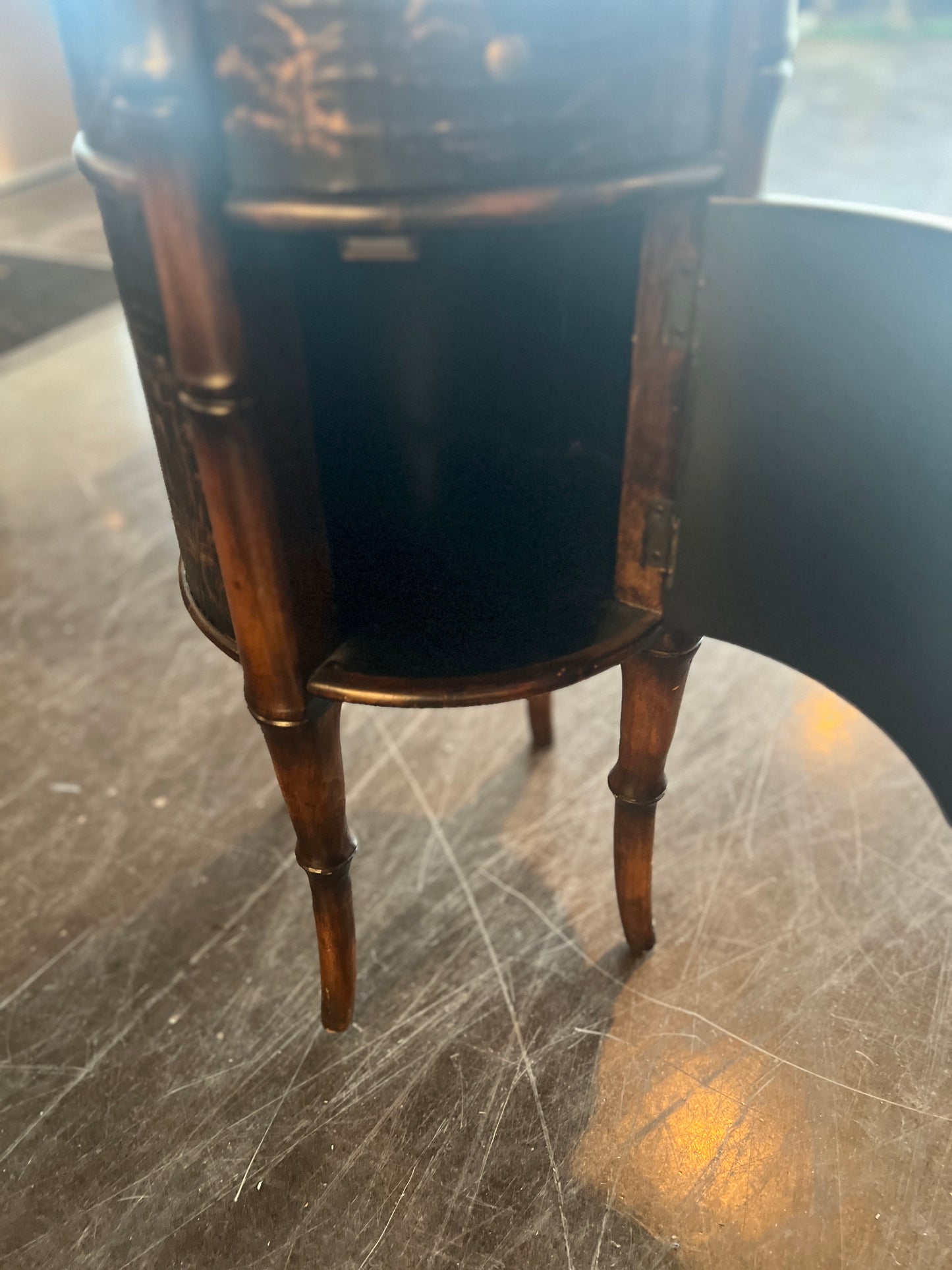 Ethan Allen Bamboo Side Table