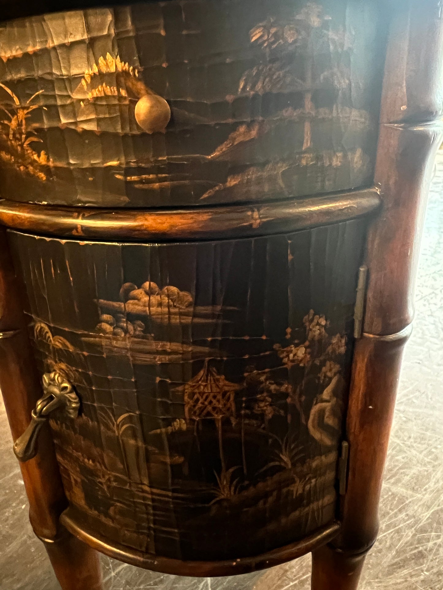 Ethan Allen Bamboo Side Table
