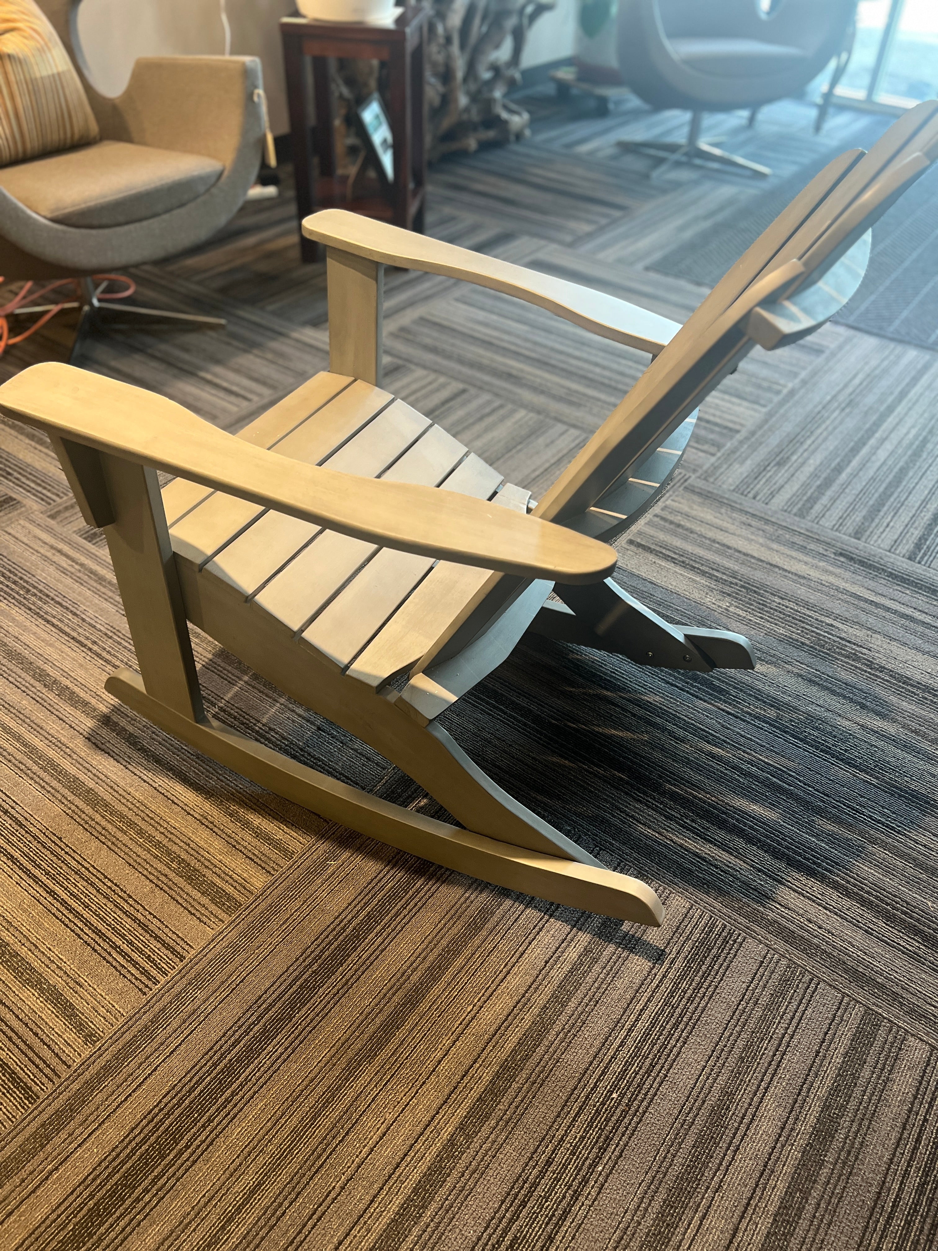 World Market Grey Adirondack Chair Rocking Chair