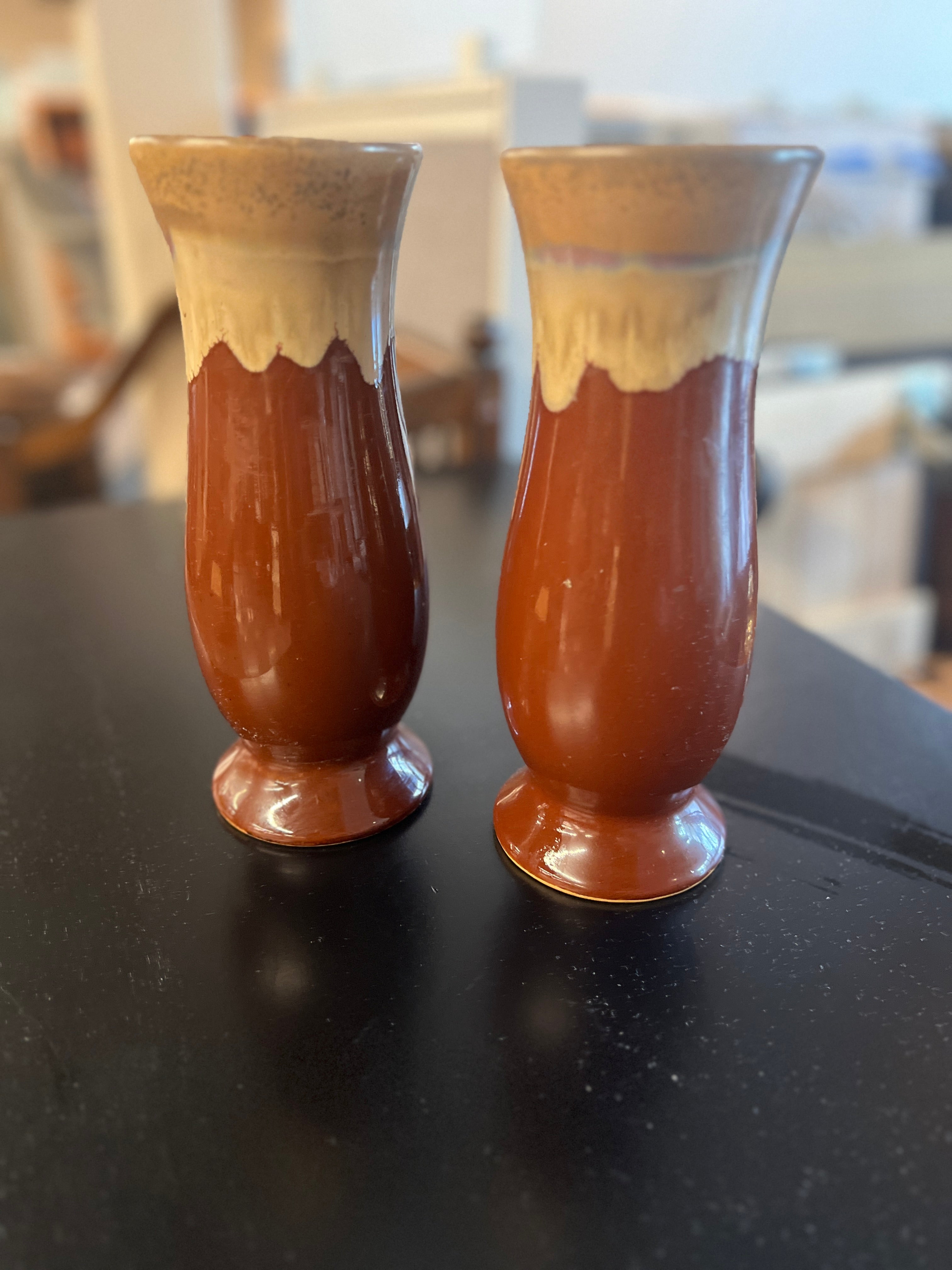 Brown Ceramic Vases (SET OF 2)