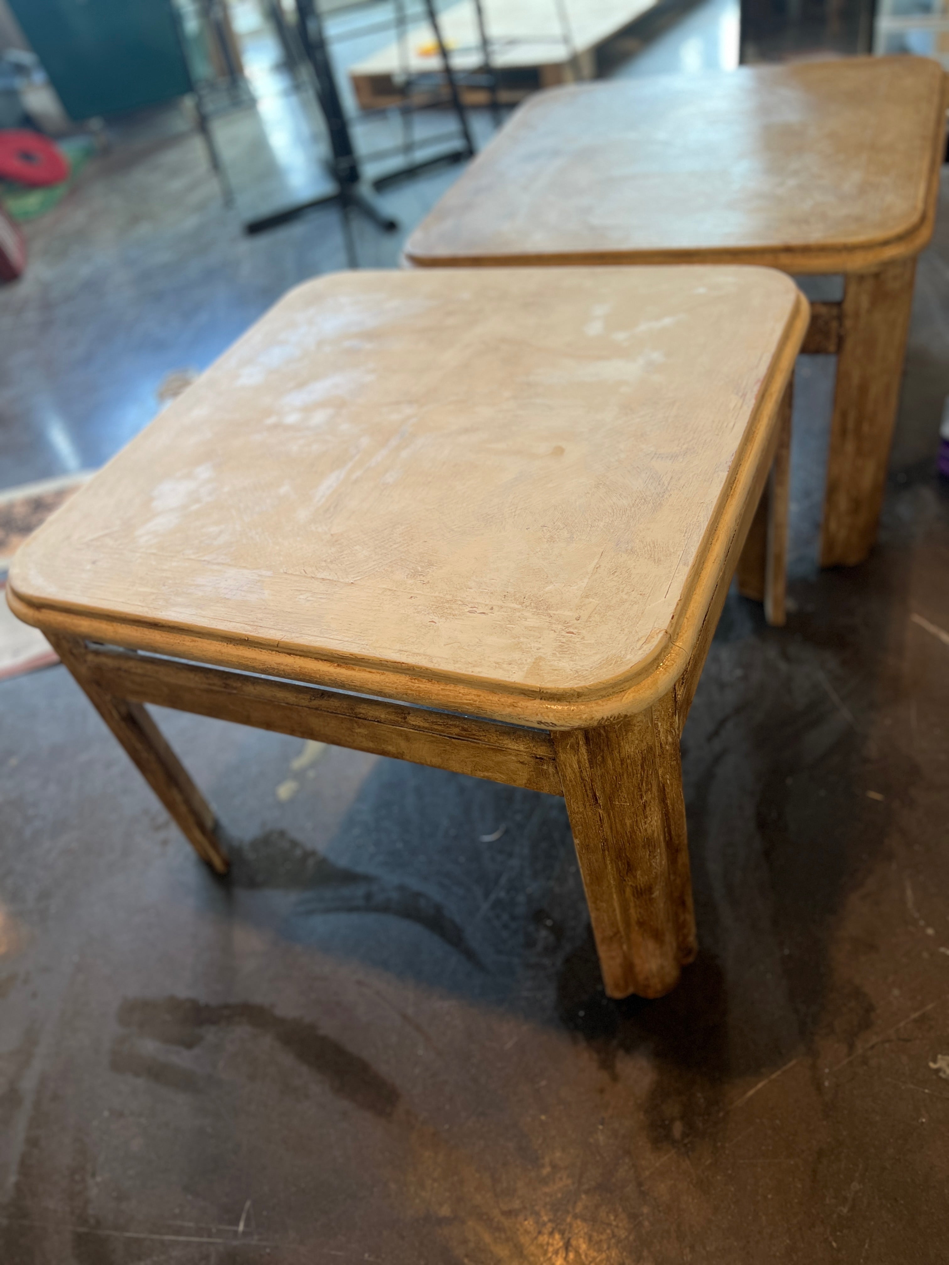 Shabby Chic Farm house Accent Tables (SET OF 2)