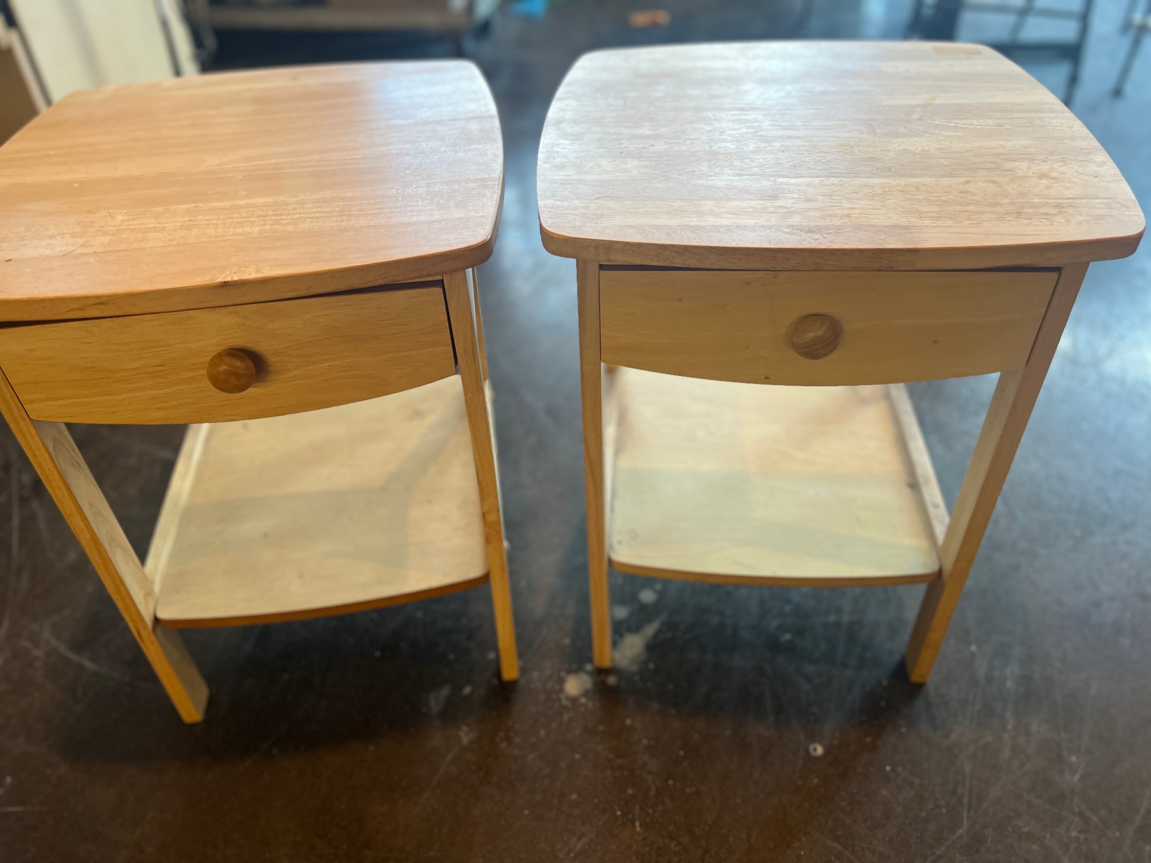 Light Oak Nightstands (SET OF 2)