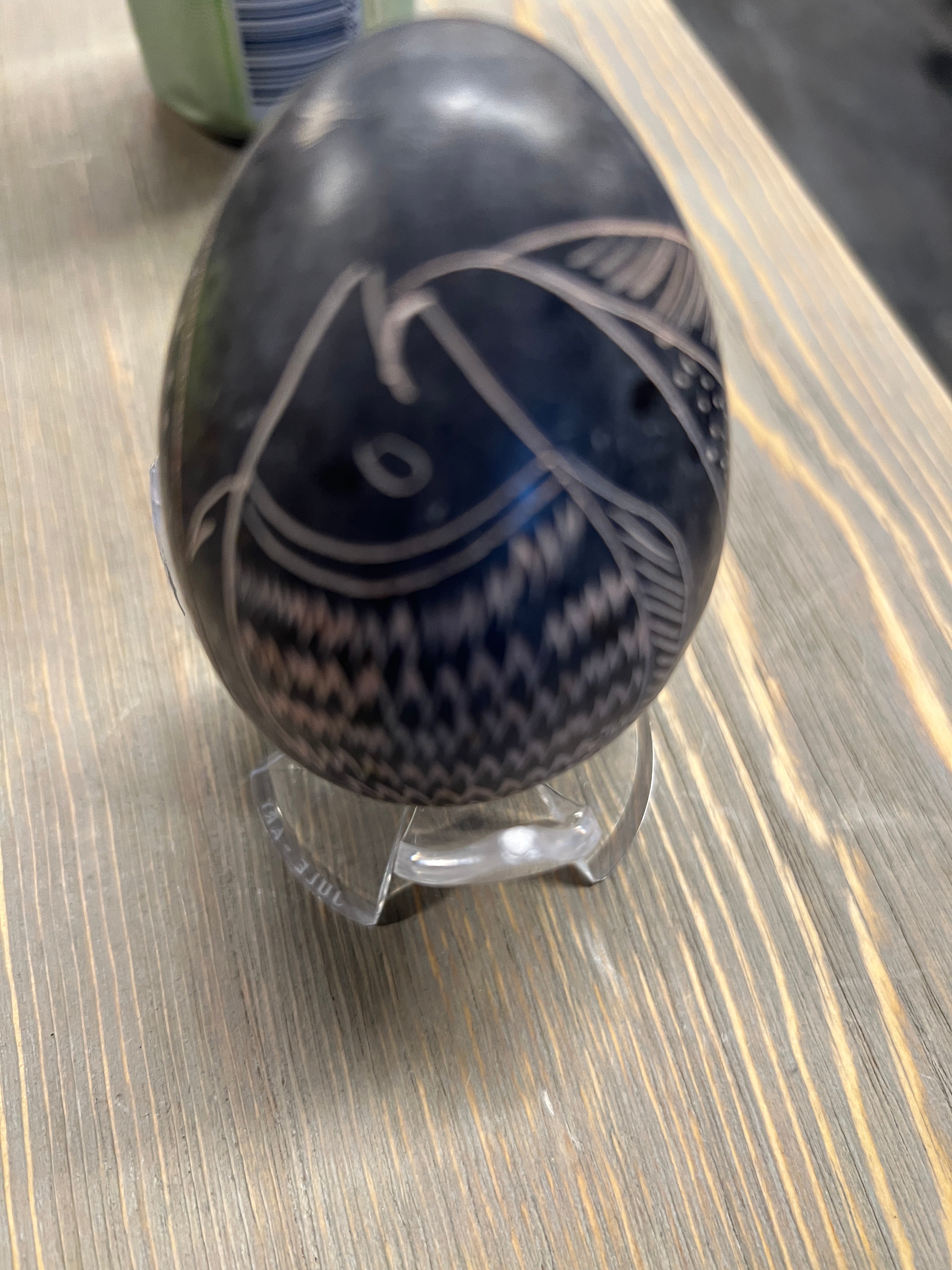 Grey Marble Egg