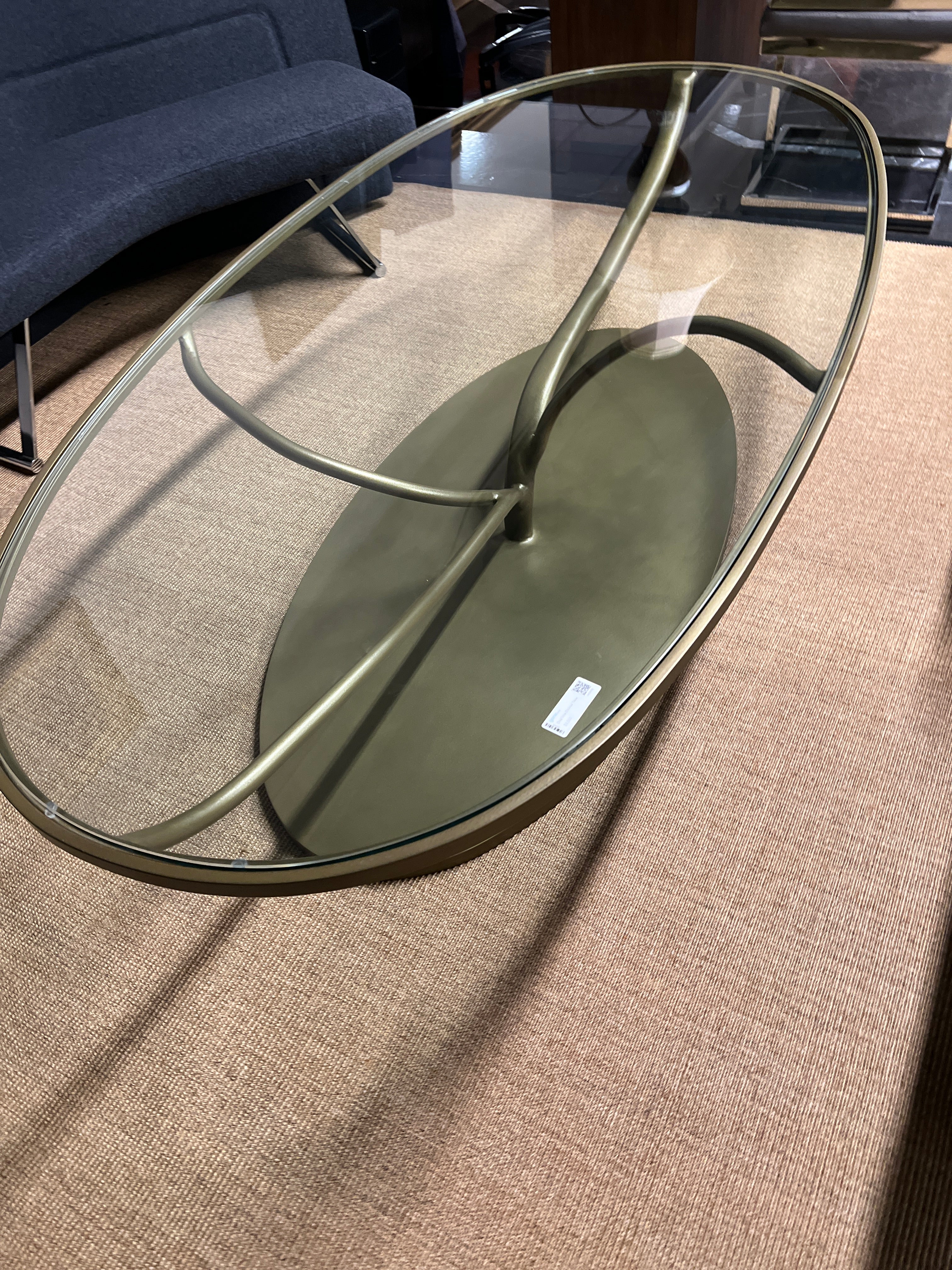Oval Vine  Metal Coffee Table