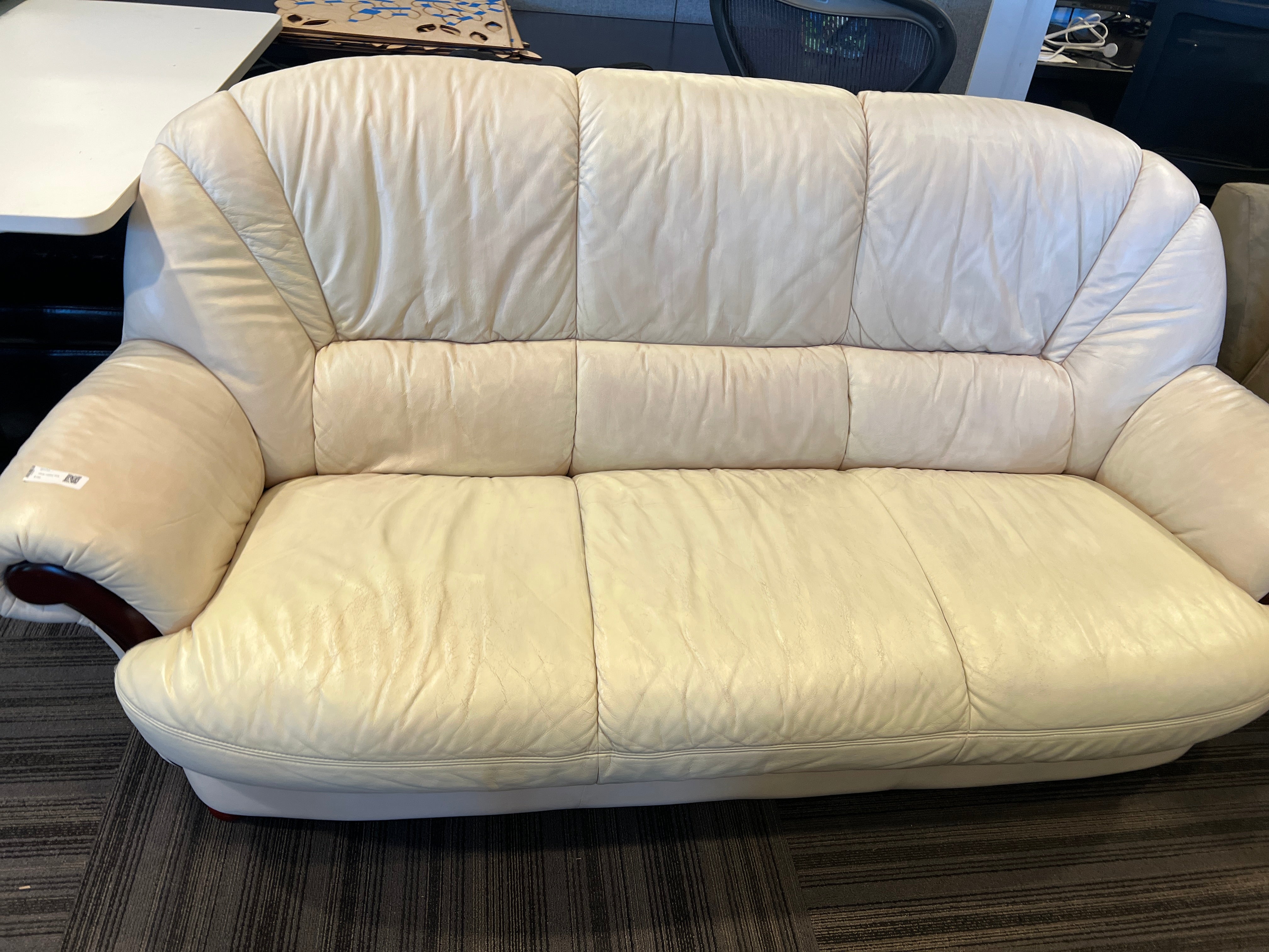 White Leather Sofa
