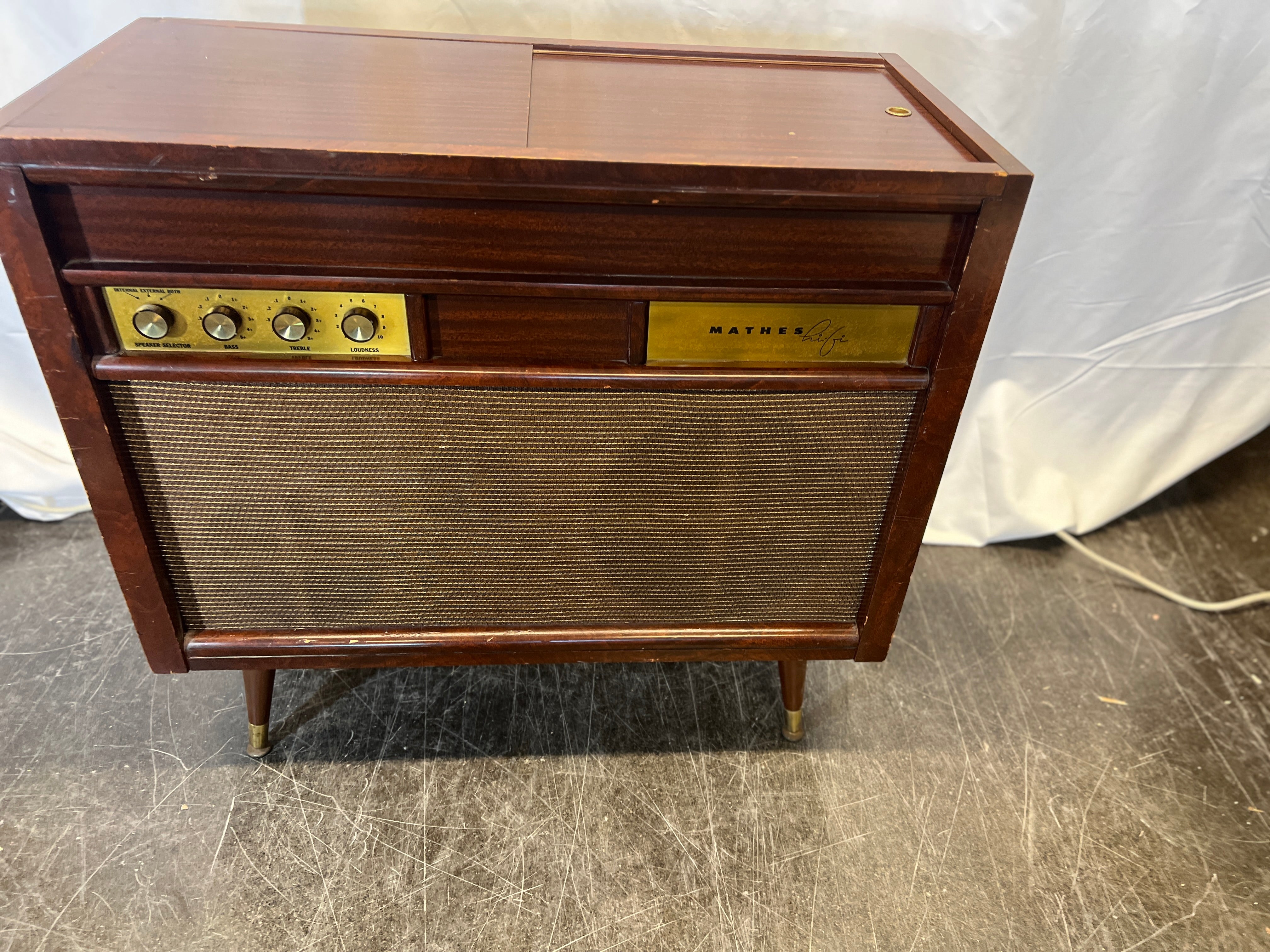 Vintage Floor Radio And Record Player