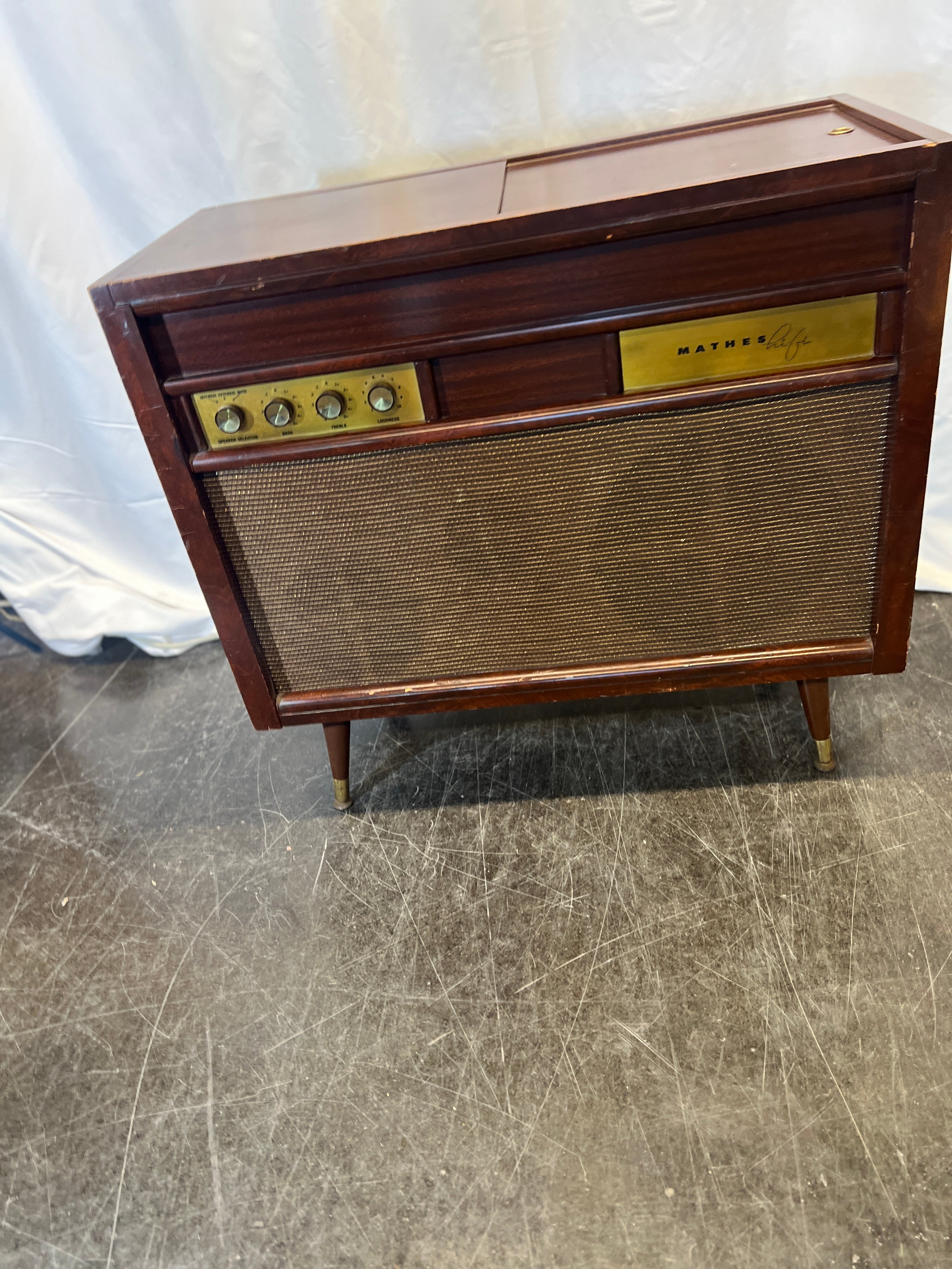 Vintage Floor Radio And Record Player