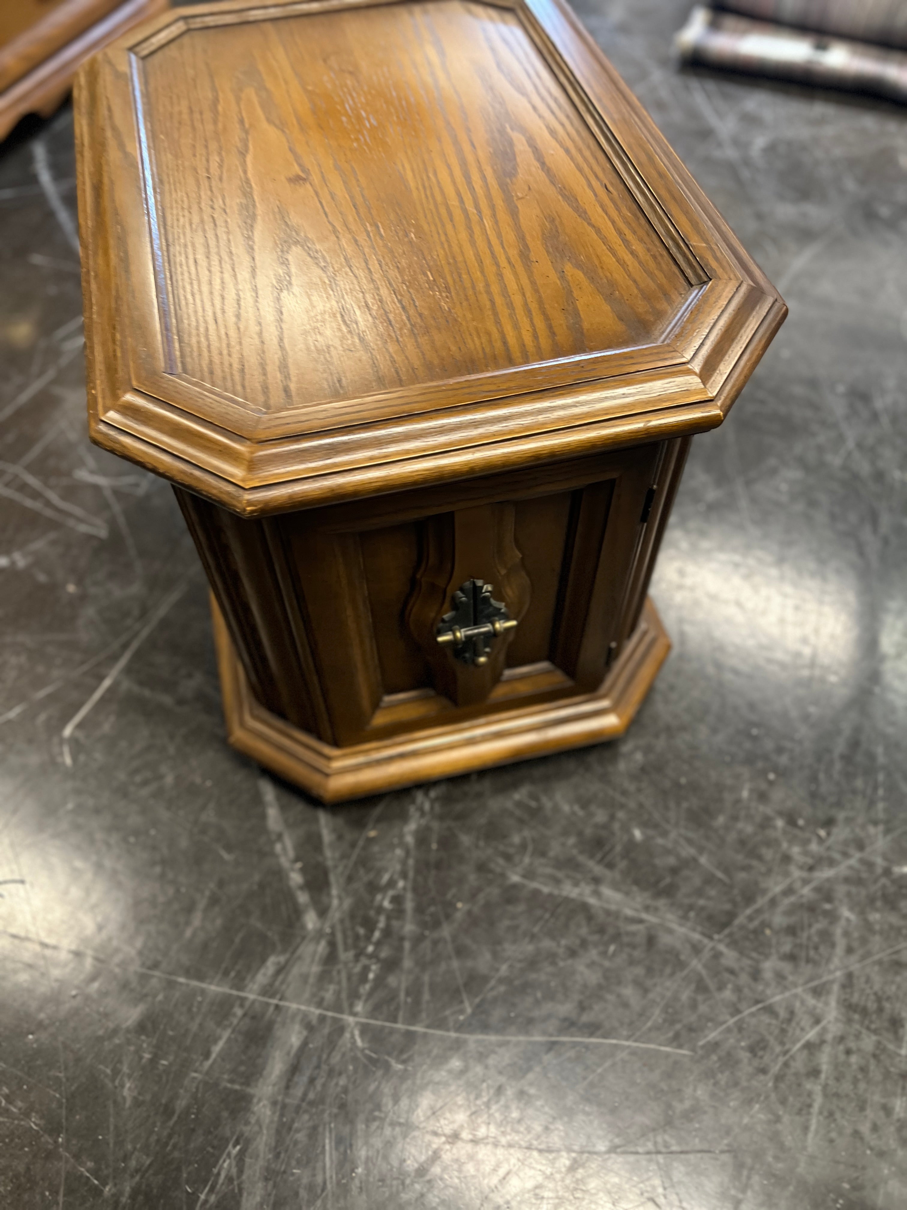 Large Square 2 Door End Table