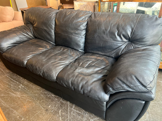 Black Leather Couch