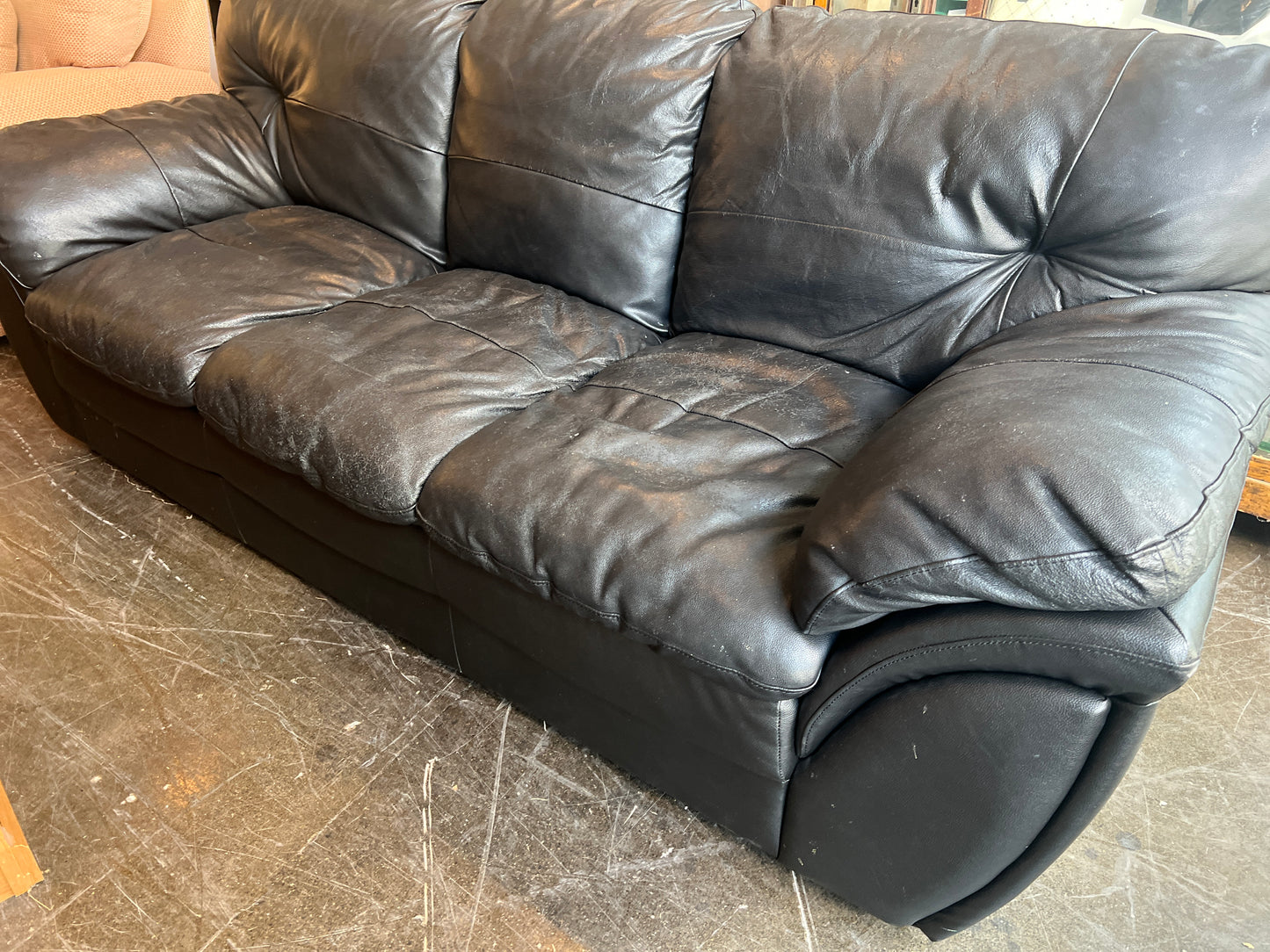 Black Leather Couch