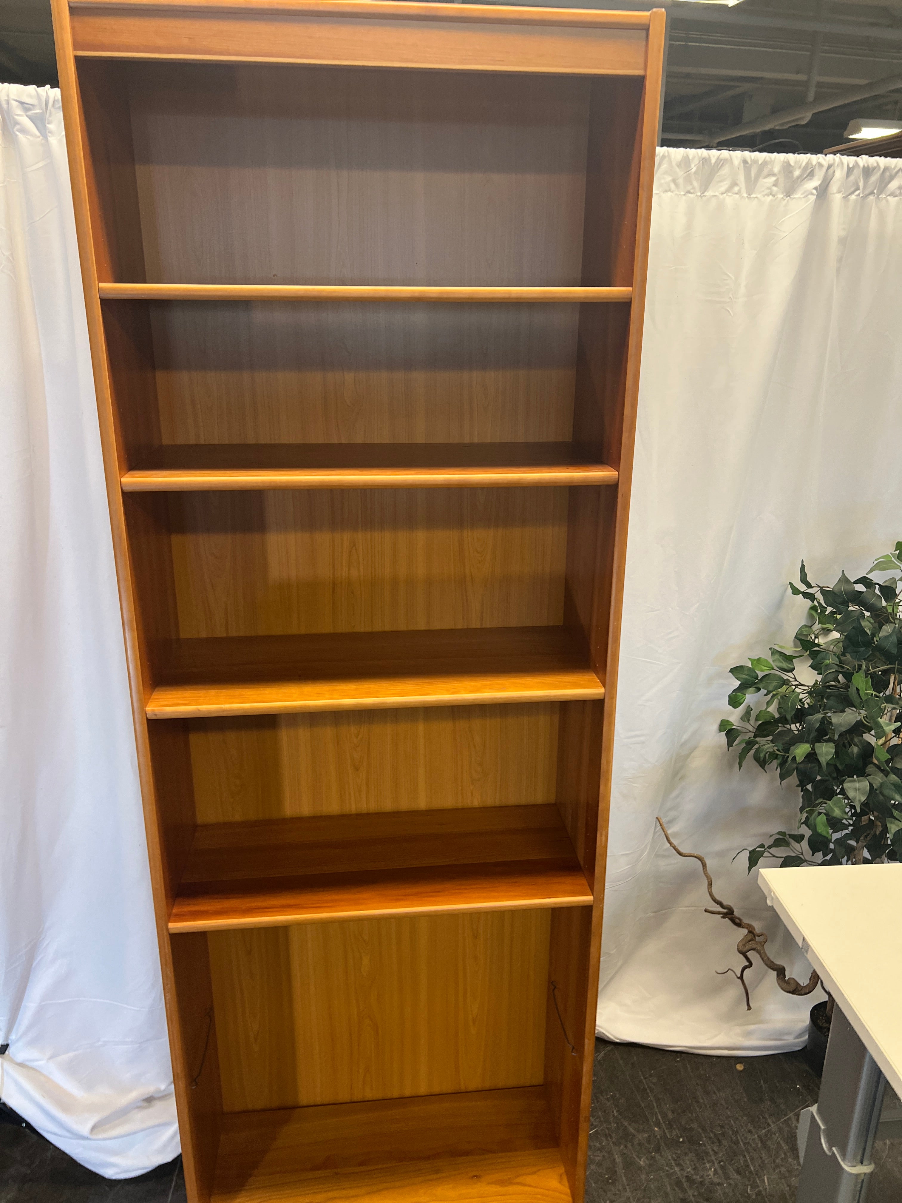 6 Shelf Wood Bookcase