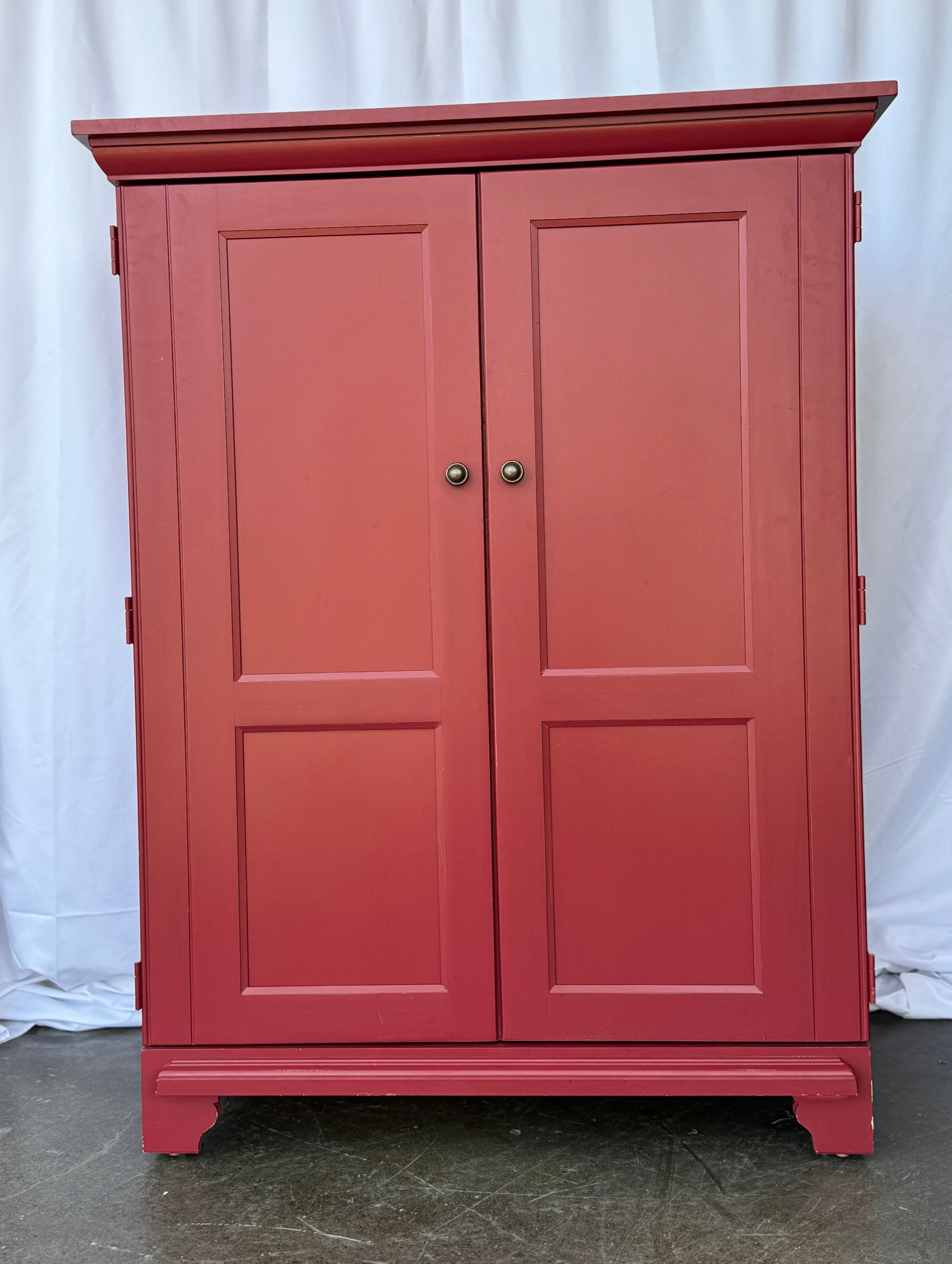 Riverside Merlot Narrow Media Cabinet