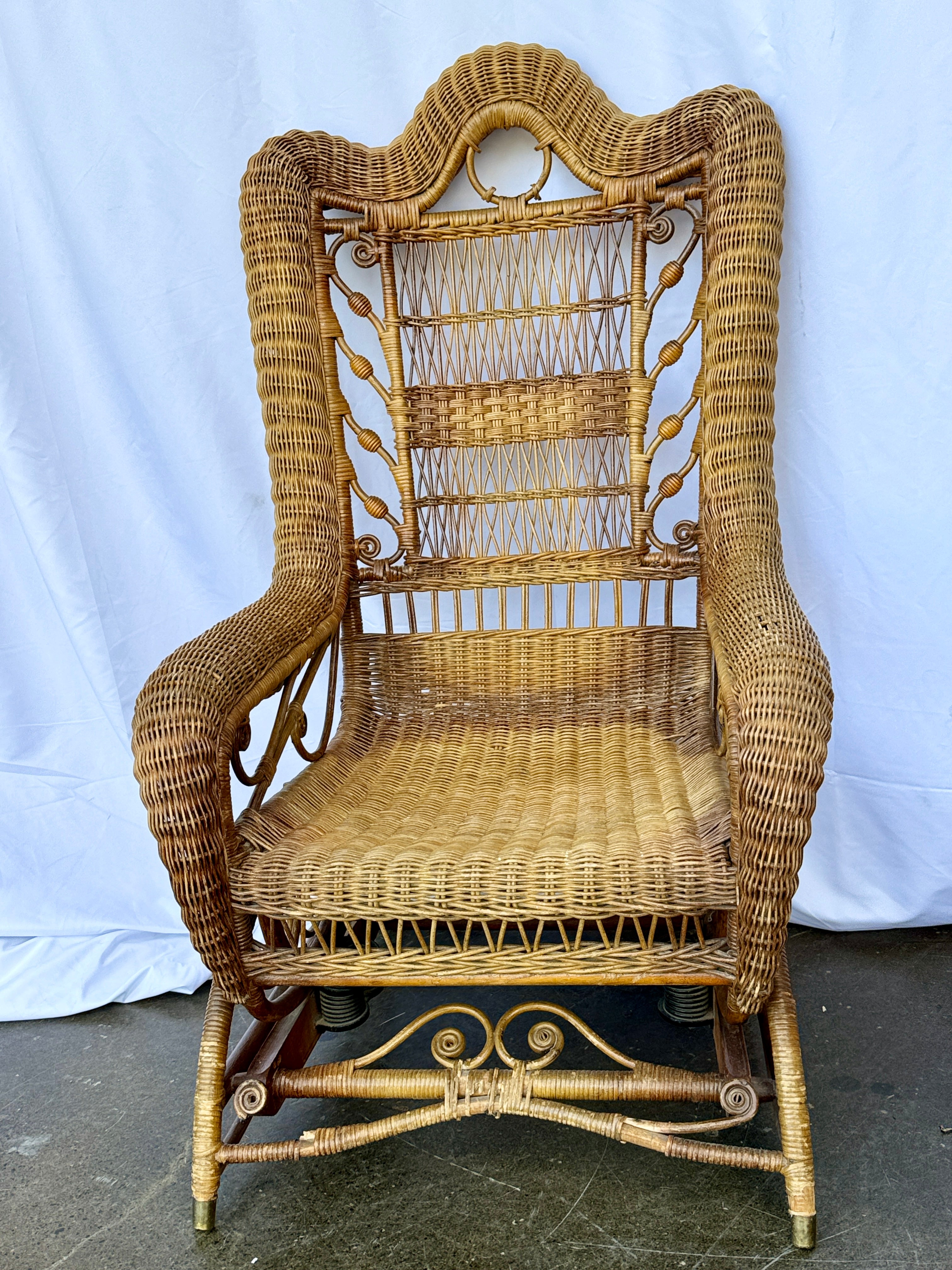 Vintage Wicker Rocker