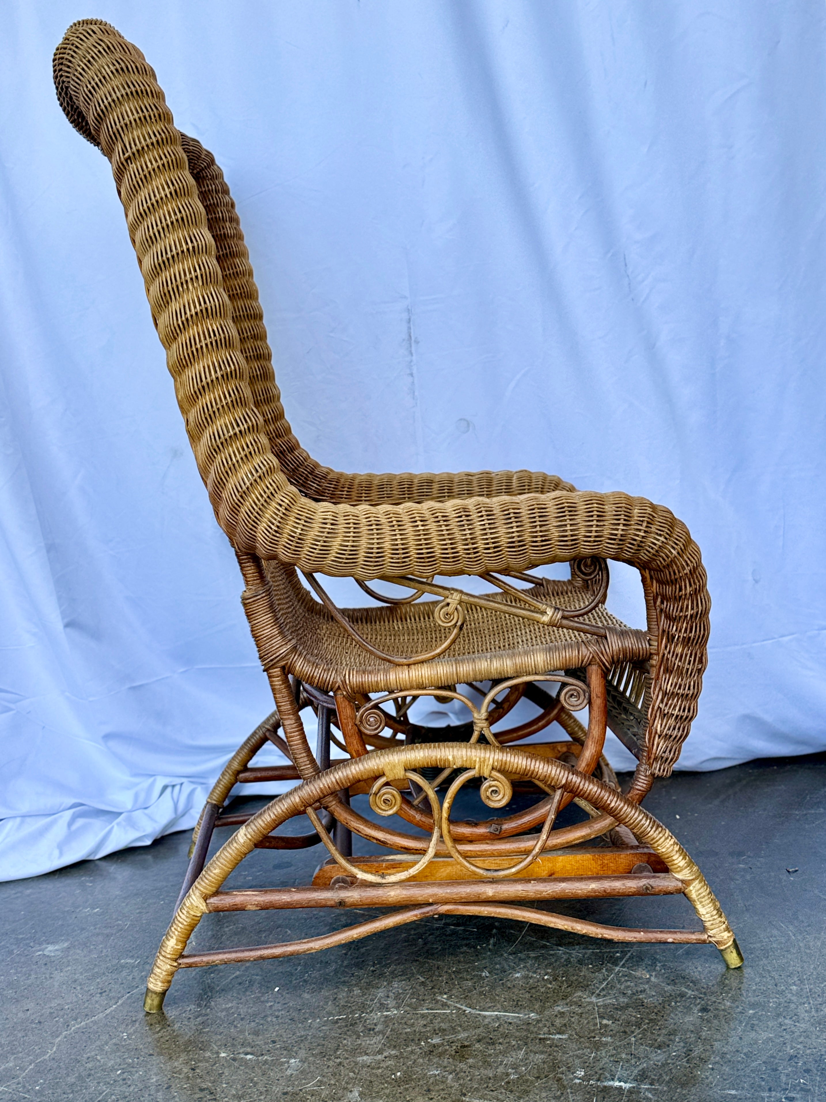 Vintage Wicker Rocker