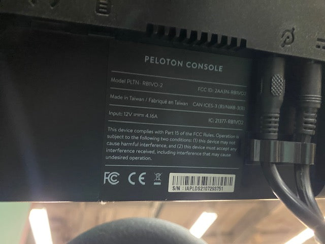 Peloton Stationary Bike Model PLTN-RB1VQ 21.5" HD Touch Screen (3rd Generation)