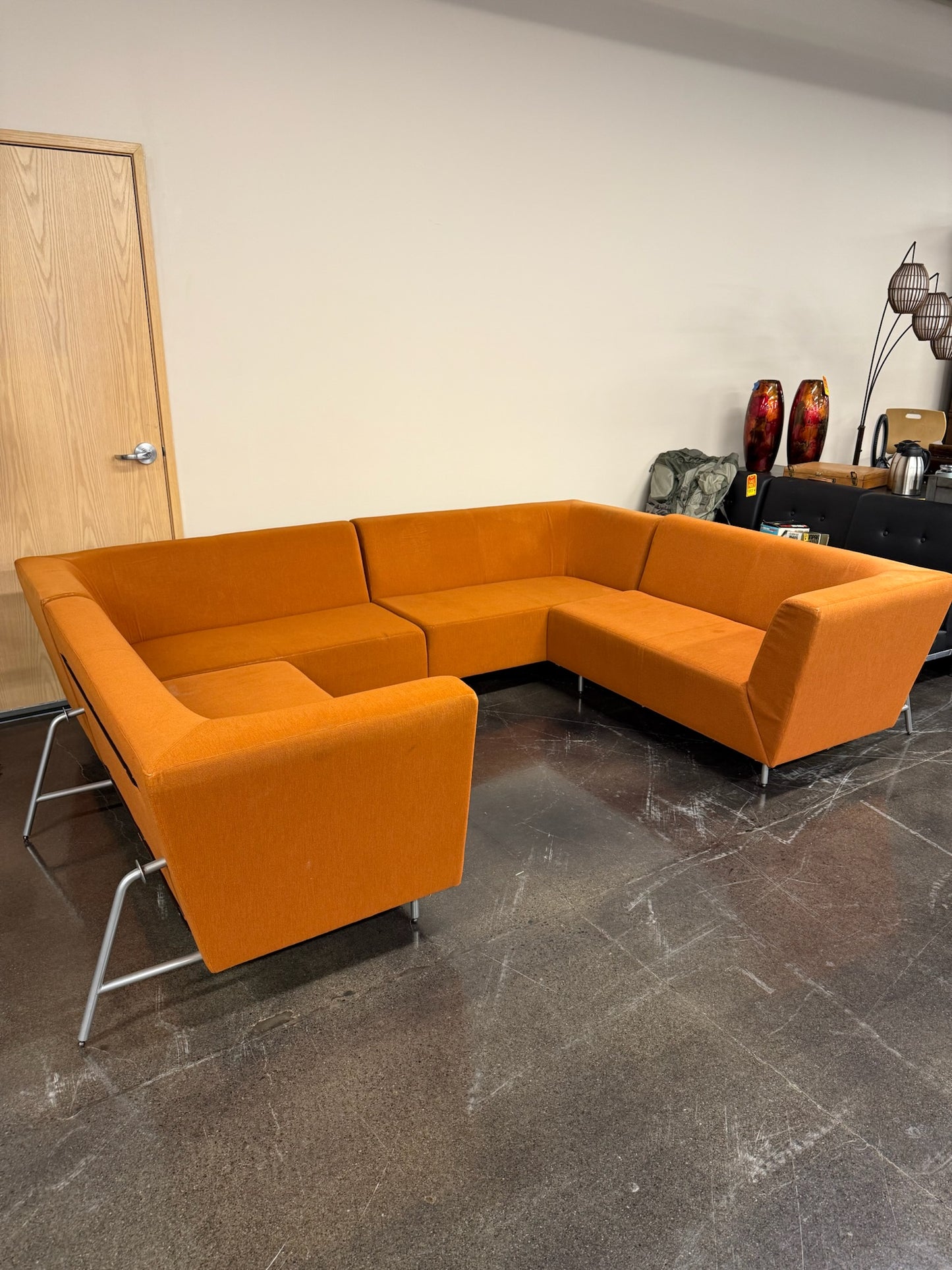 Orange sectional