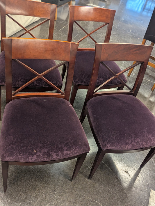 SET OF 4 Baker Upholstered Chairs