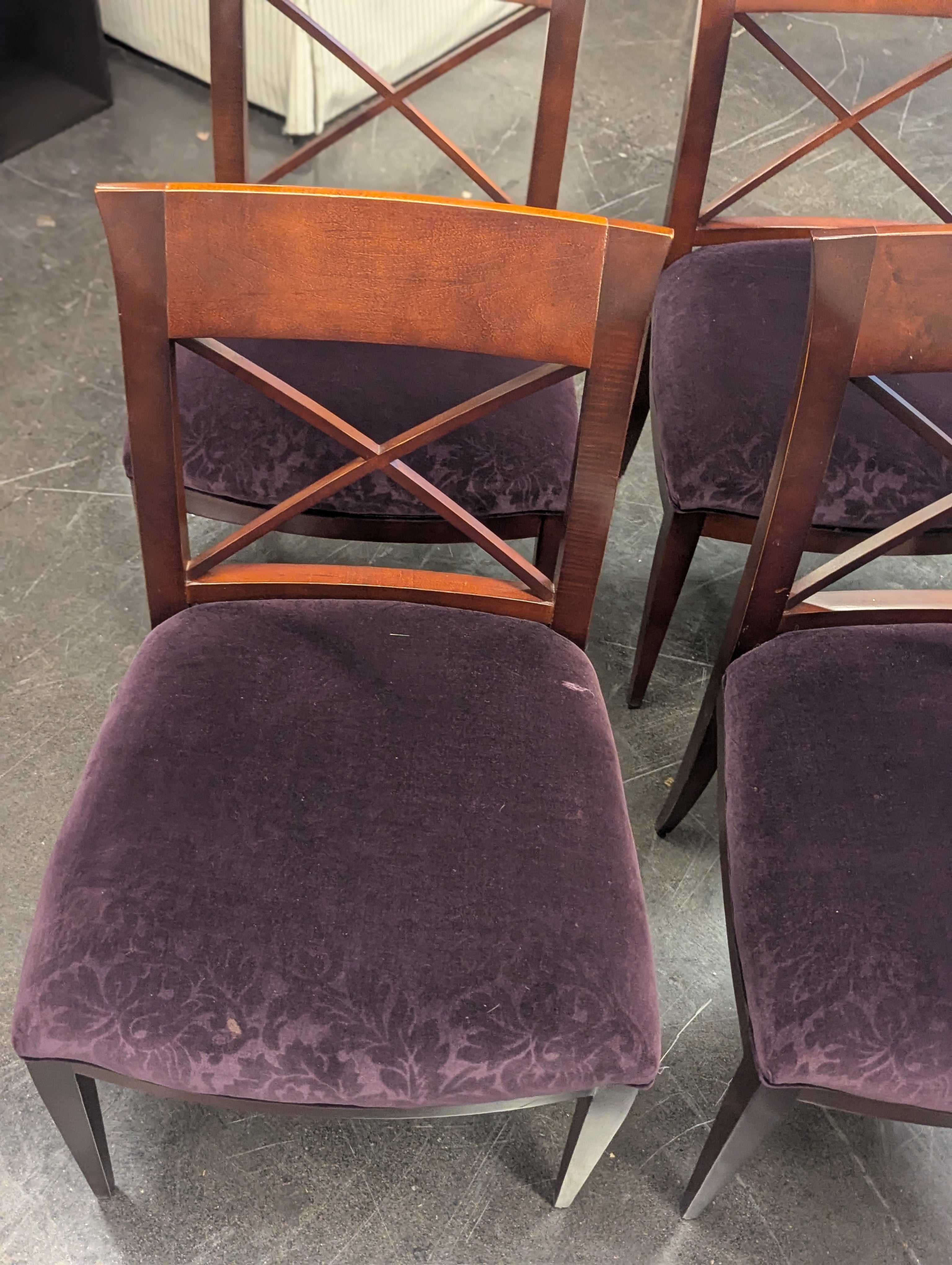 SET OF 4 Baker Upholstered Chairs