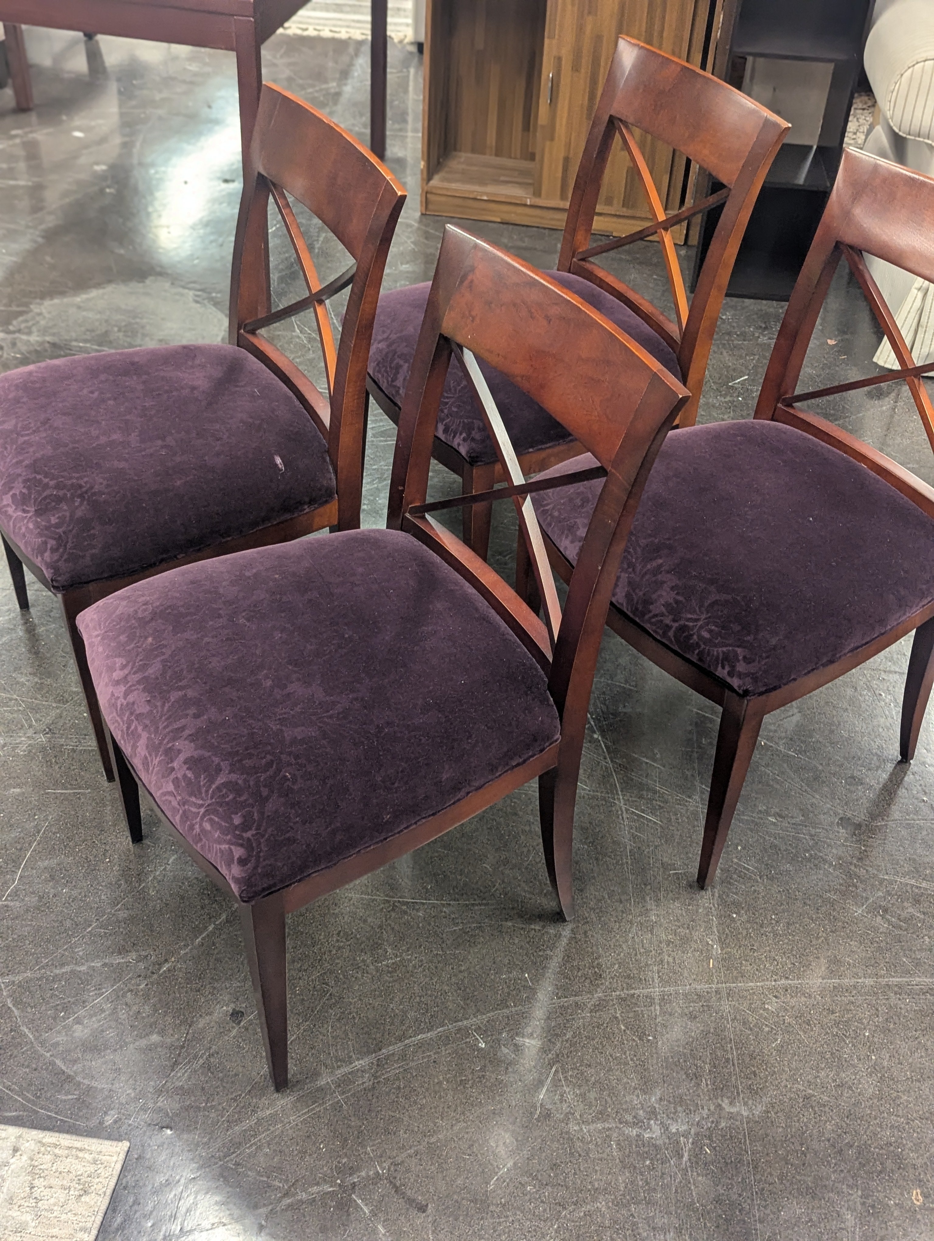 SET OF 4 Baker Upholstered Chairs