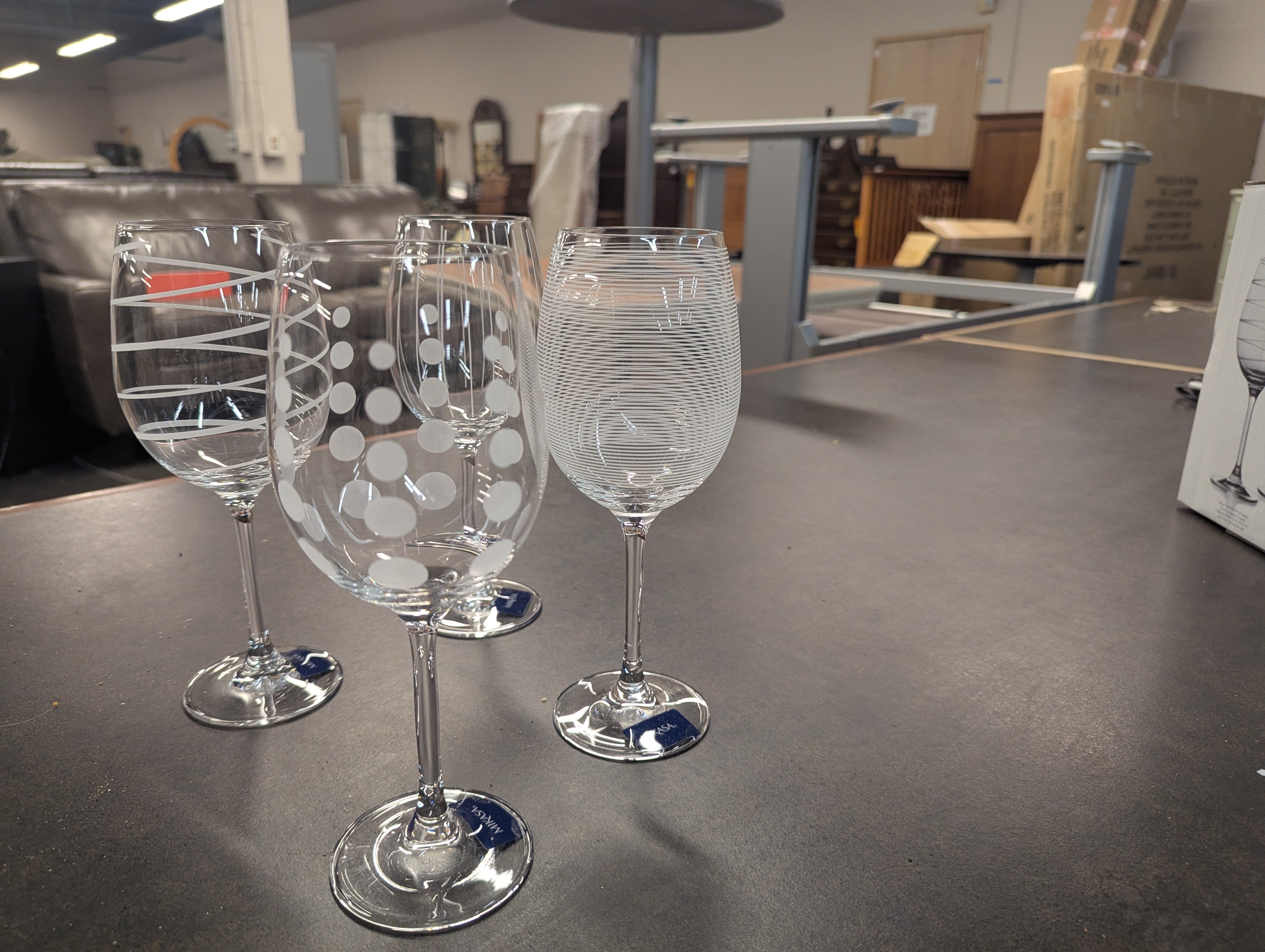 SET OF 4 WINE MIKASA GLASSES