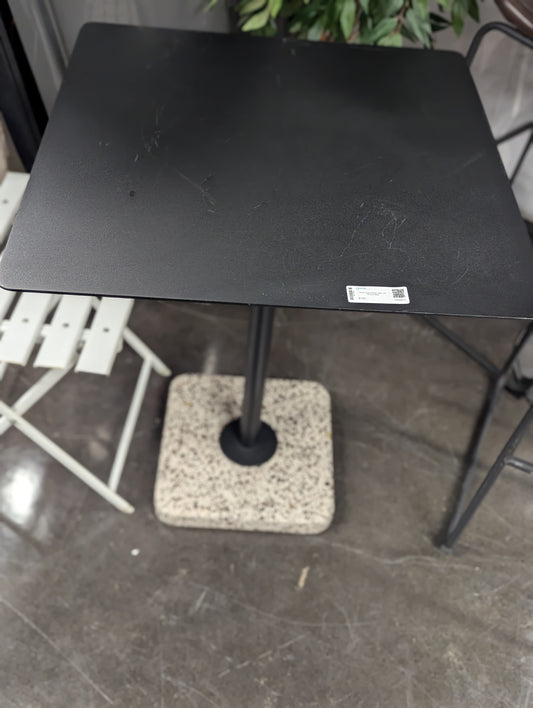 Small Outdoor Metal Table, with Terrazzo Base