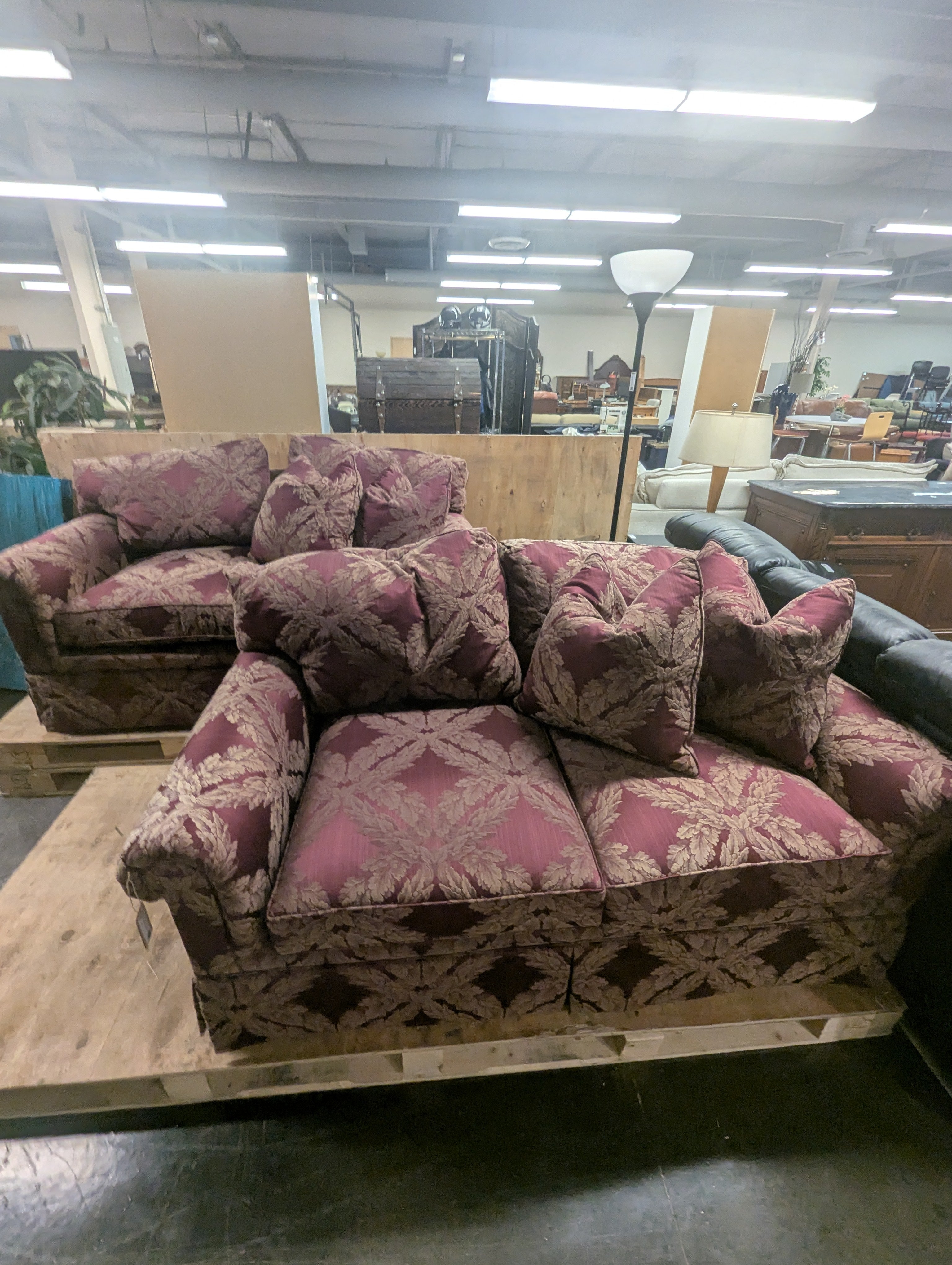 Valley Furniture Custom Jacquard Loveseat