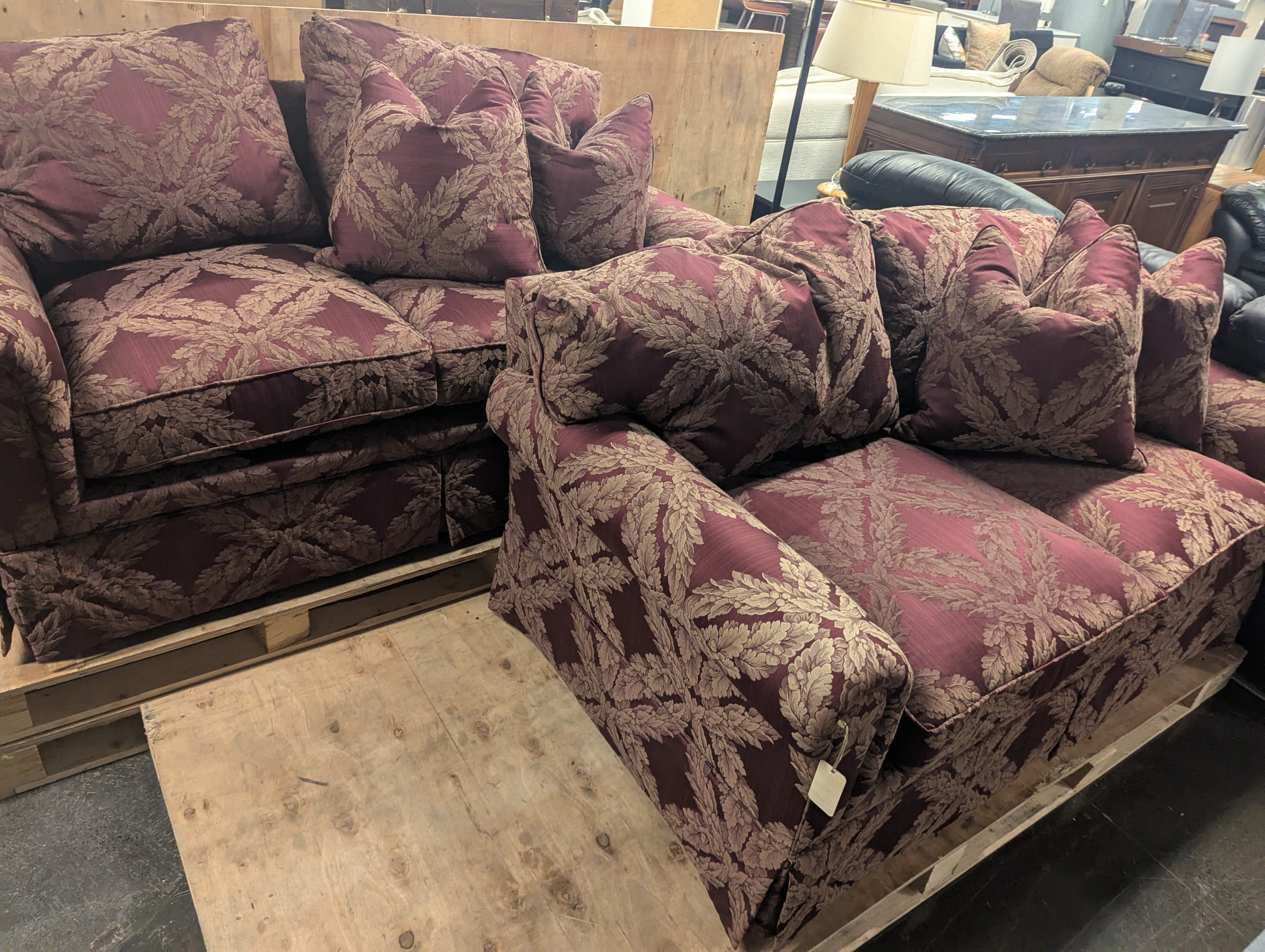 Valley Furniture Custom Jacquard Loveseat