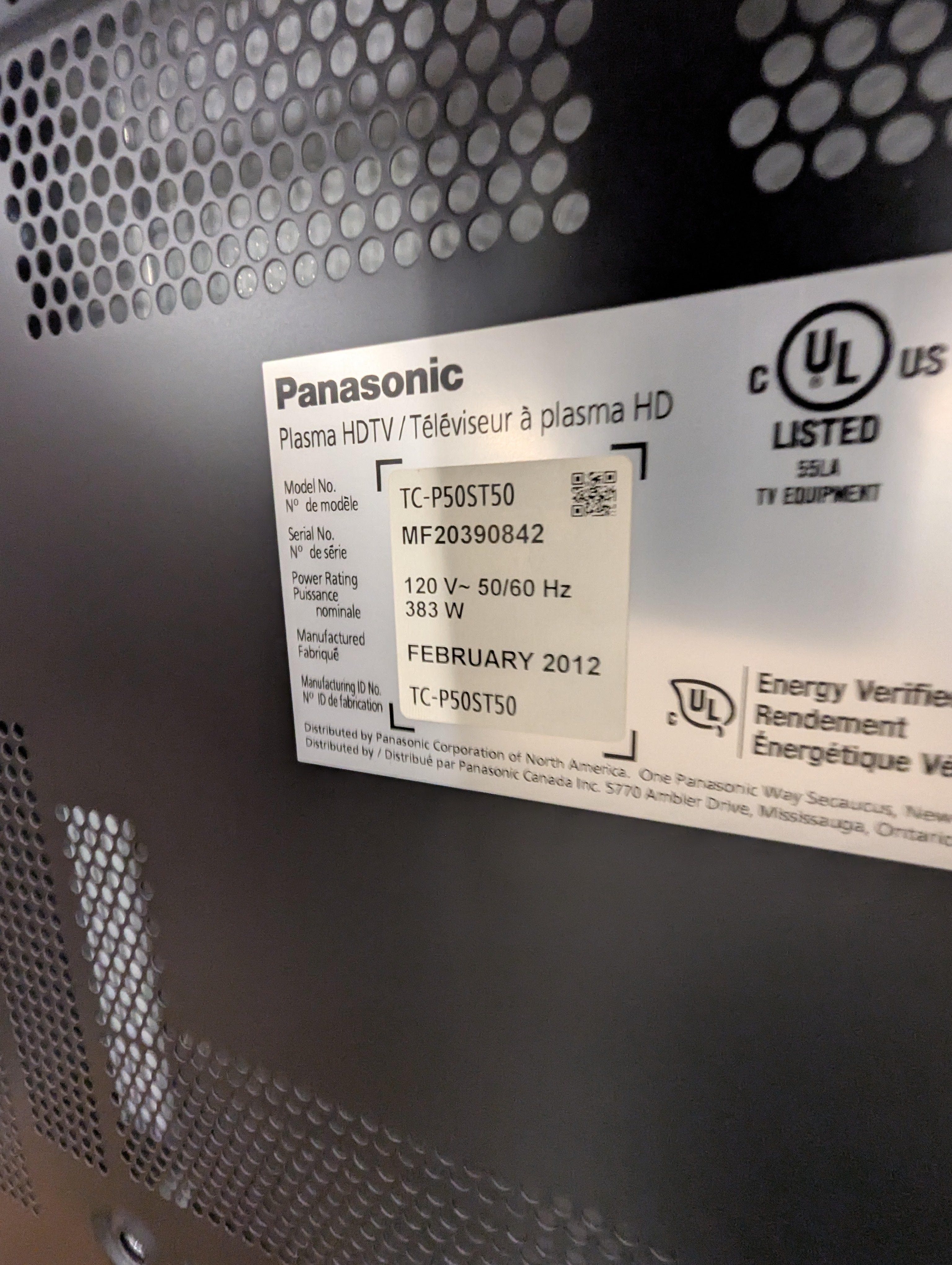 Panasonic television