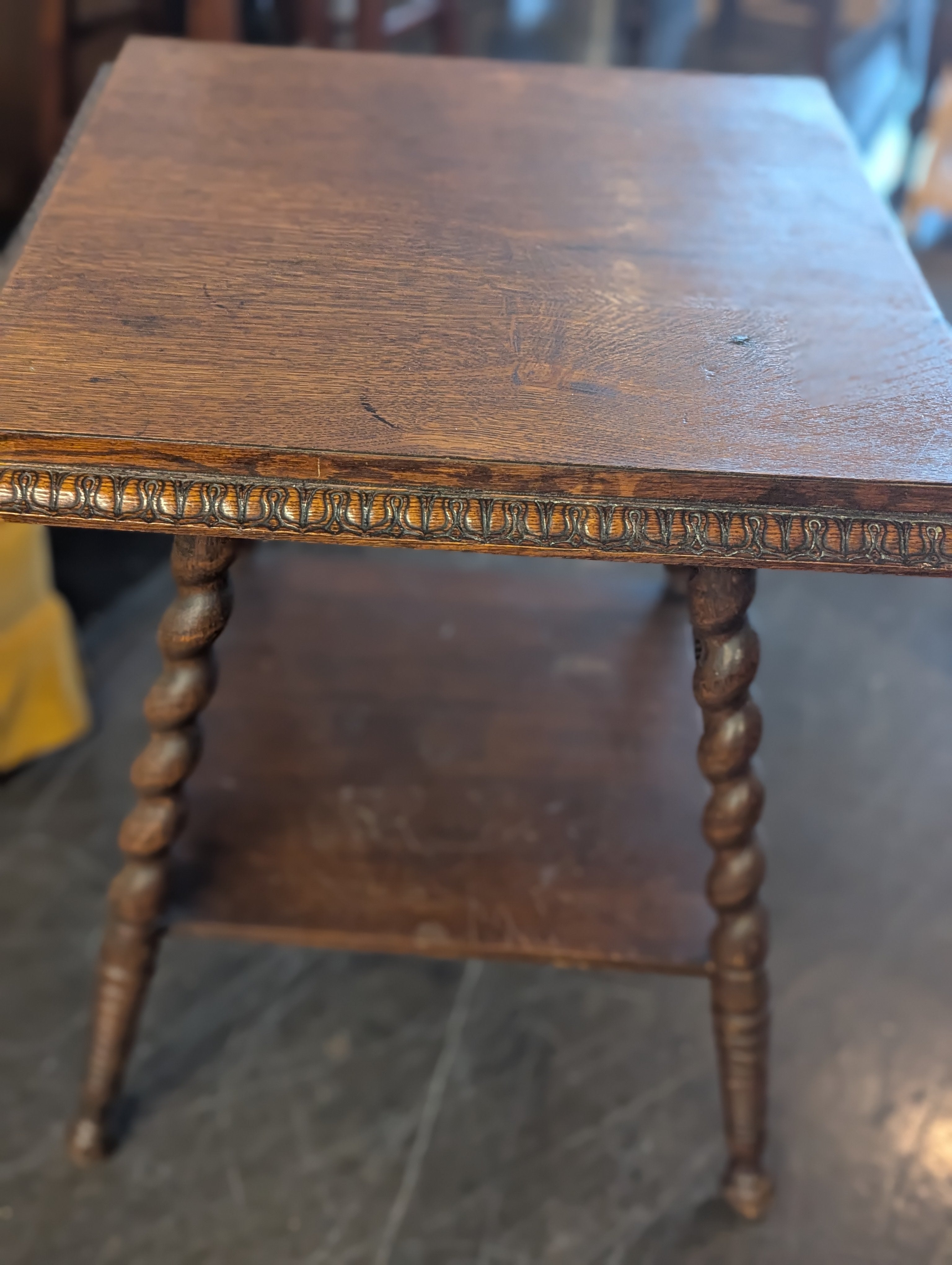 Square 2 Tier Accent Table
