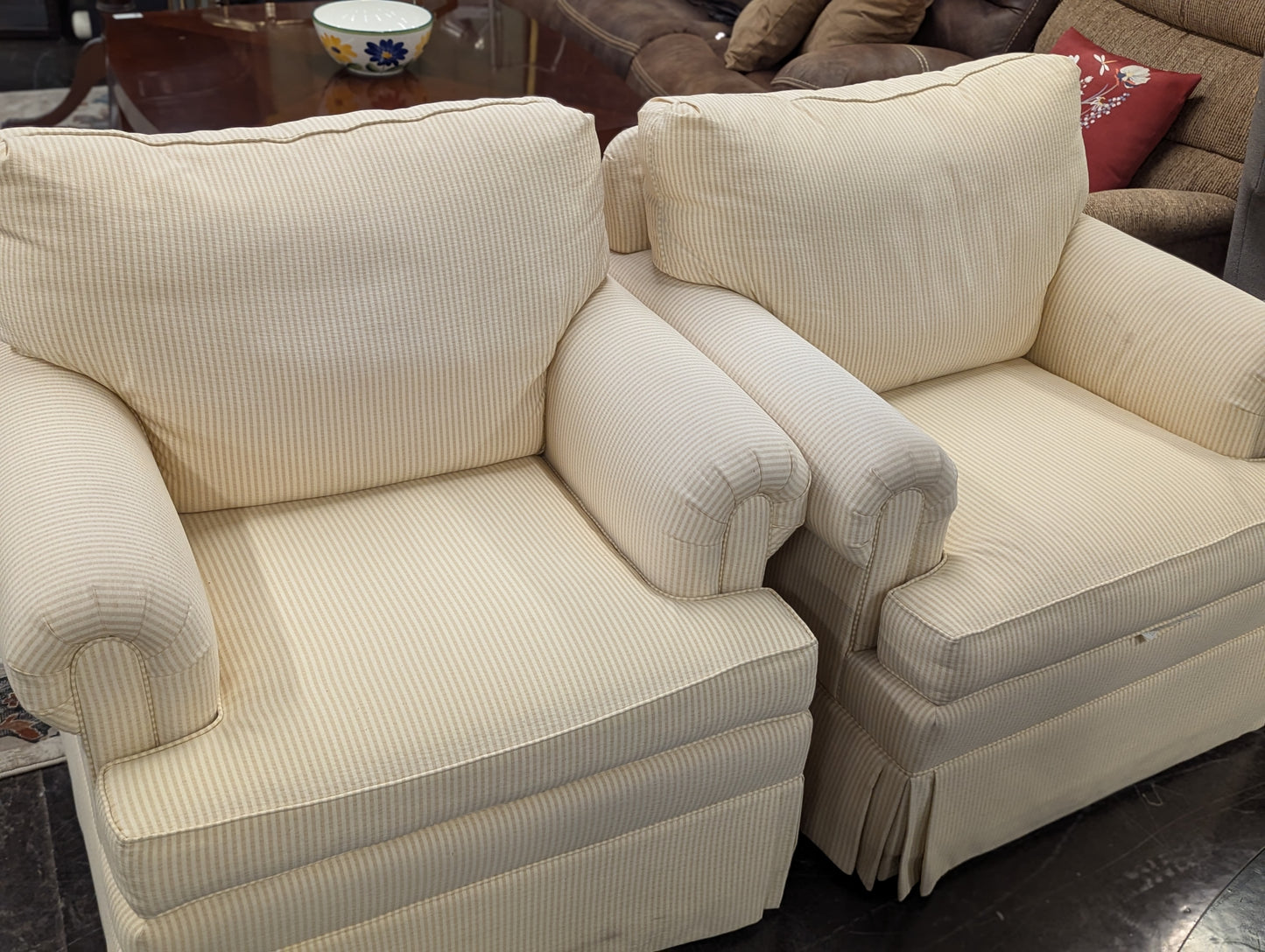 Striped chairs (set of two)