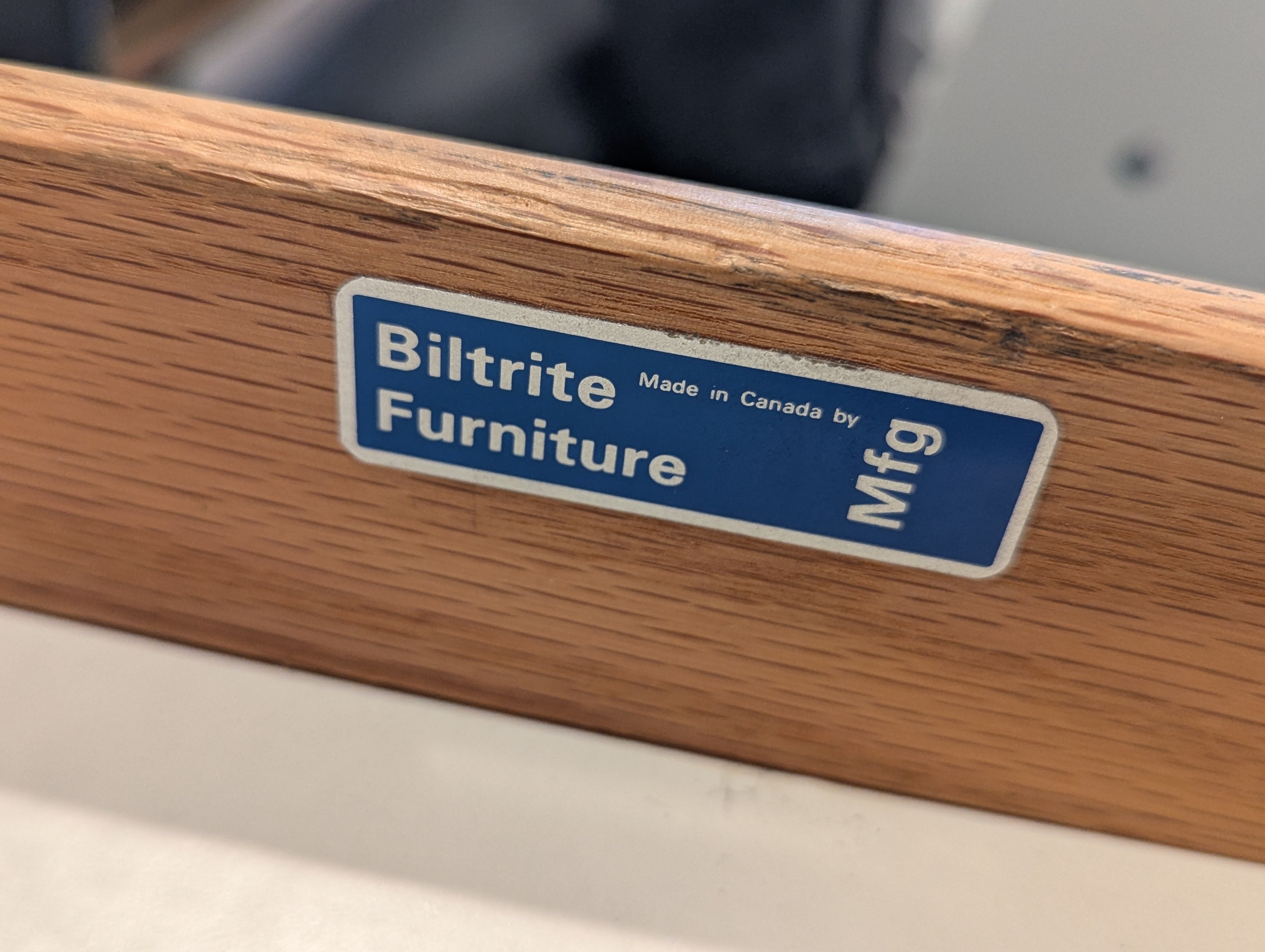 Mid-Century Modern Desk by Biltrite Furniture (Made in Canada)