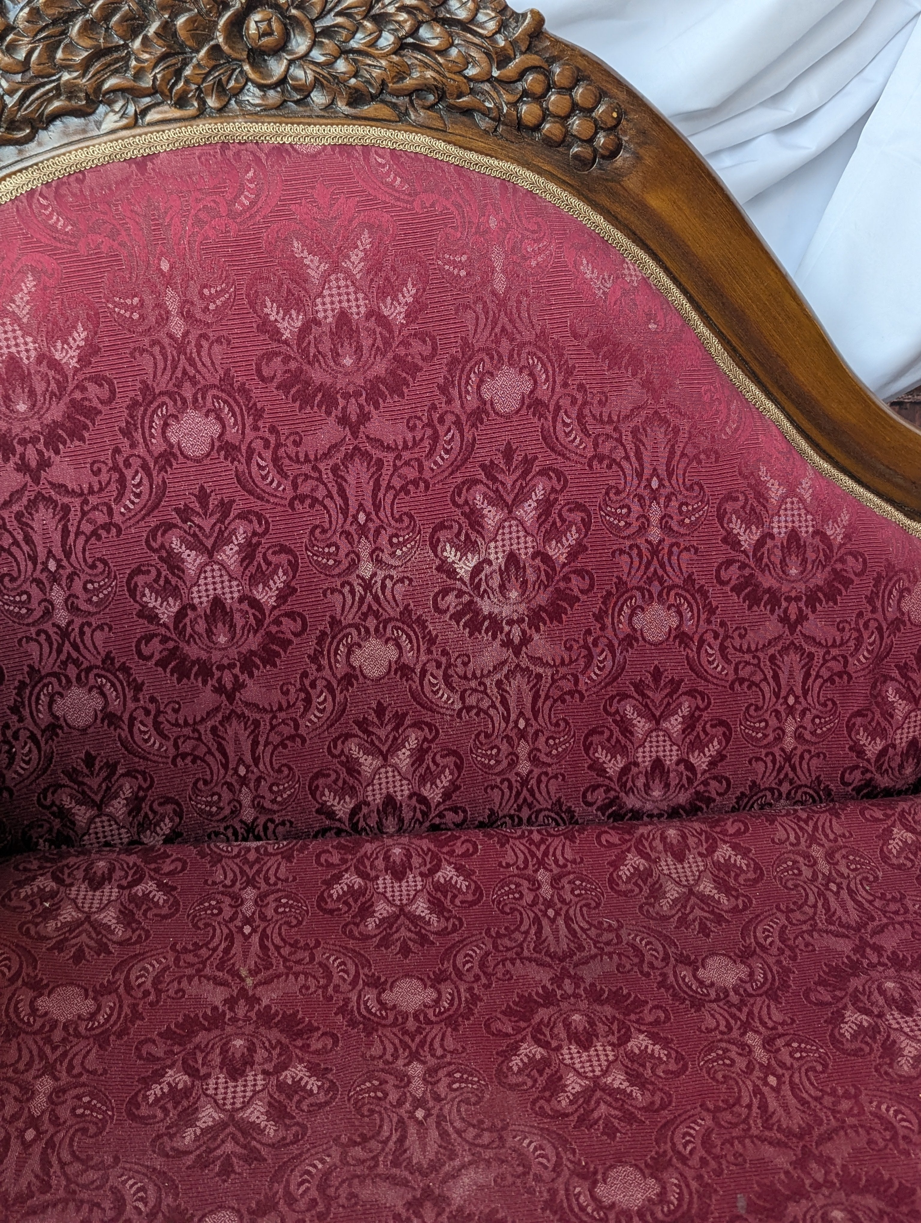 Red Chaise Lounge, Victorian Style