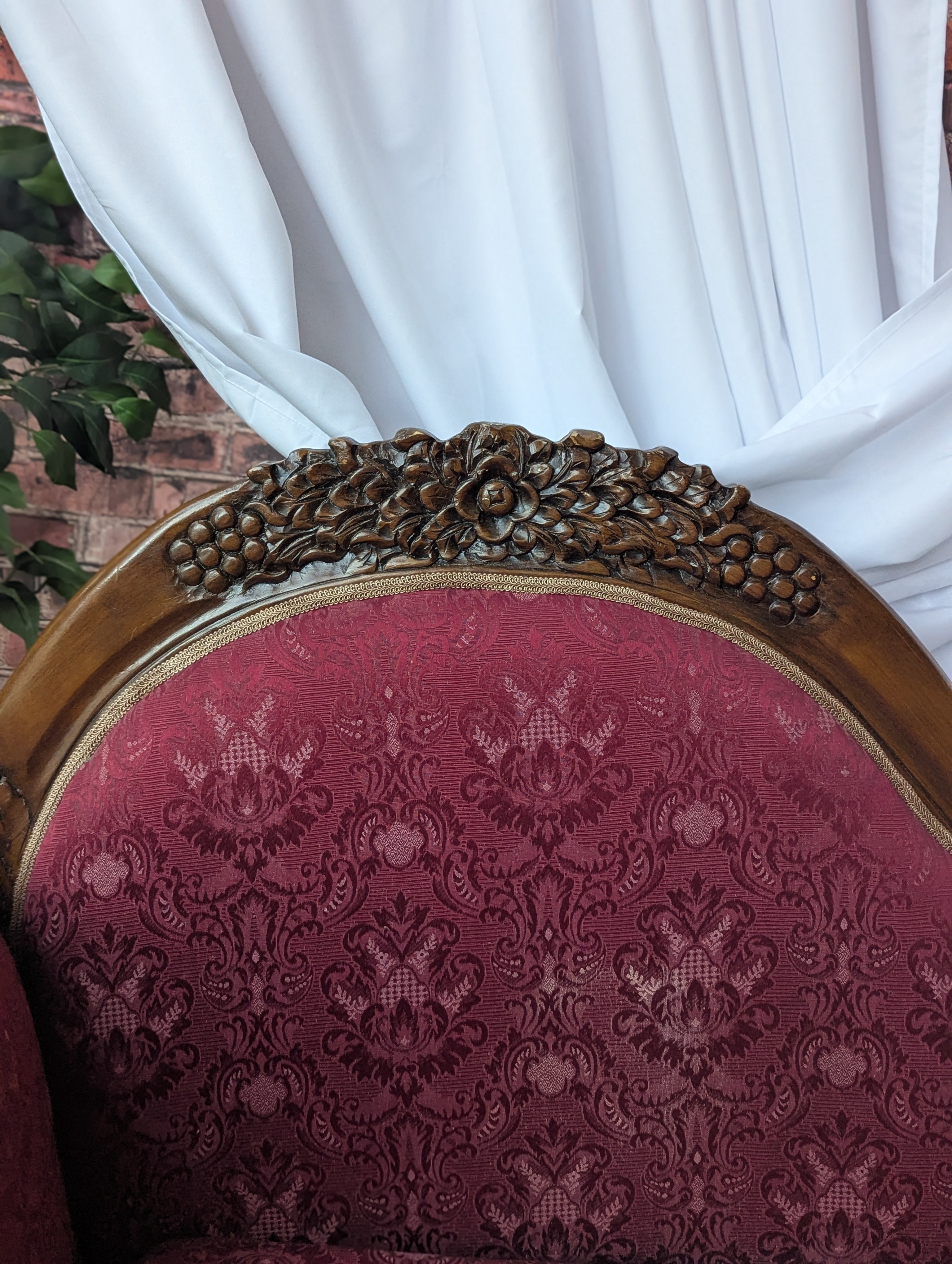 Red Chaise Lounge, Victorian Style
