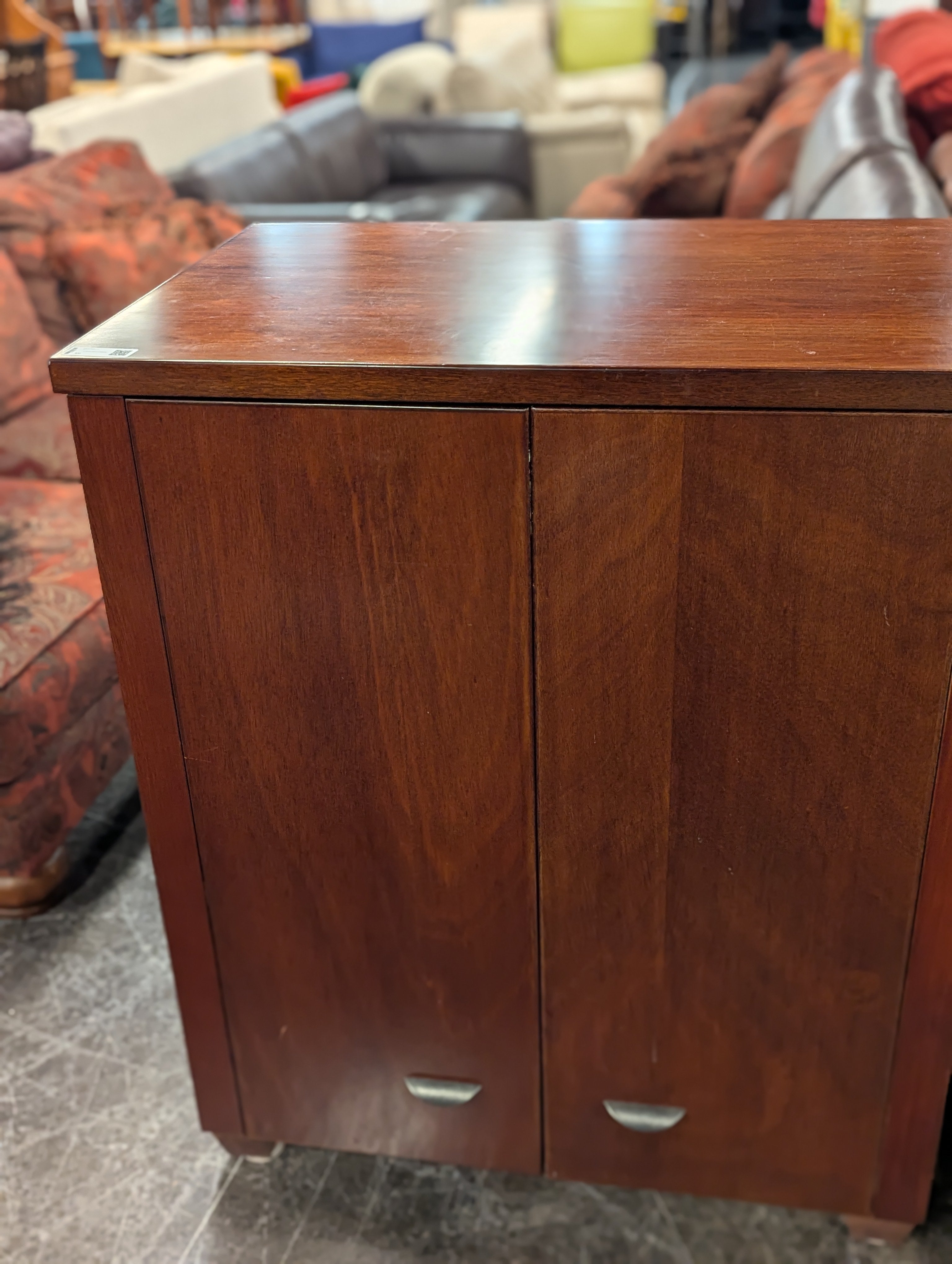 2 Door Short Media Cabinet