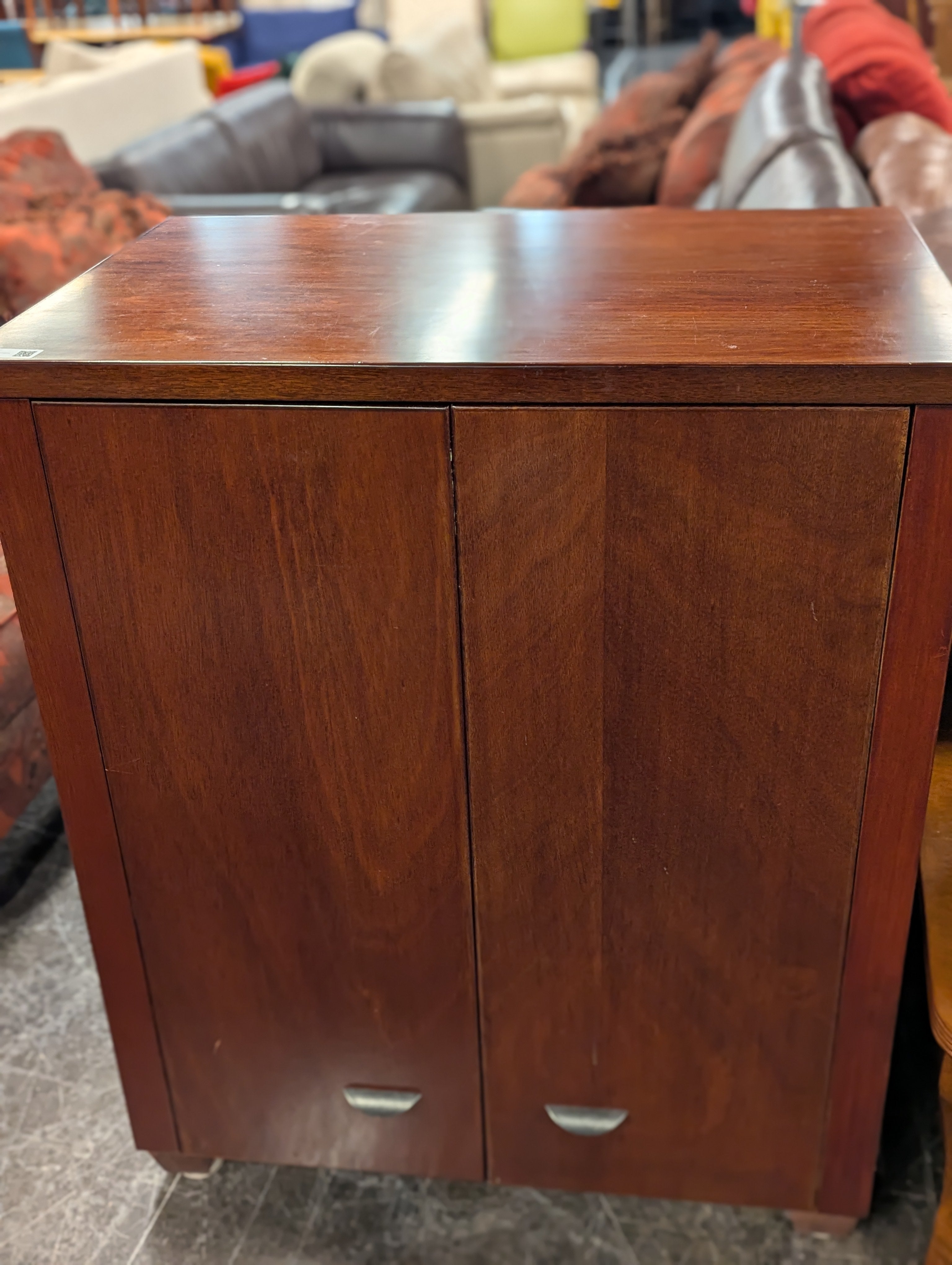 2 Door Short Media Cabinet
