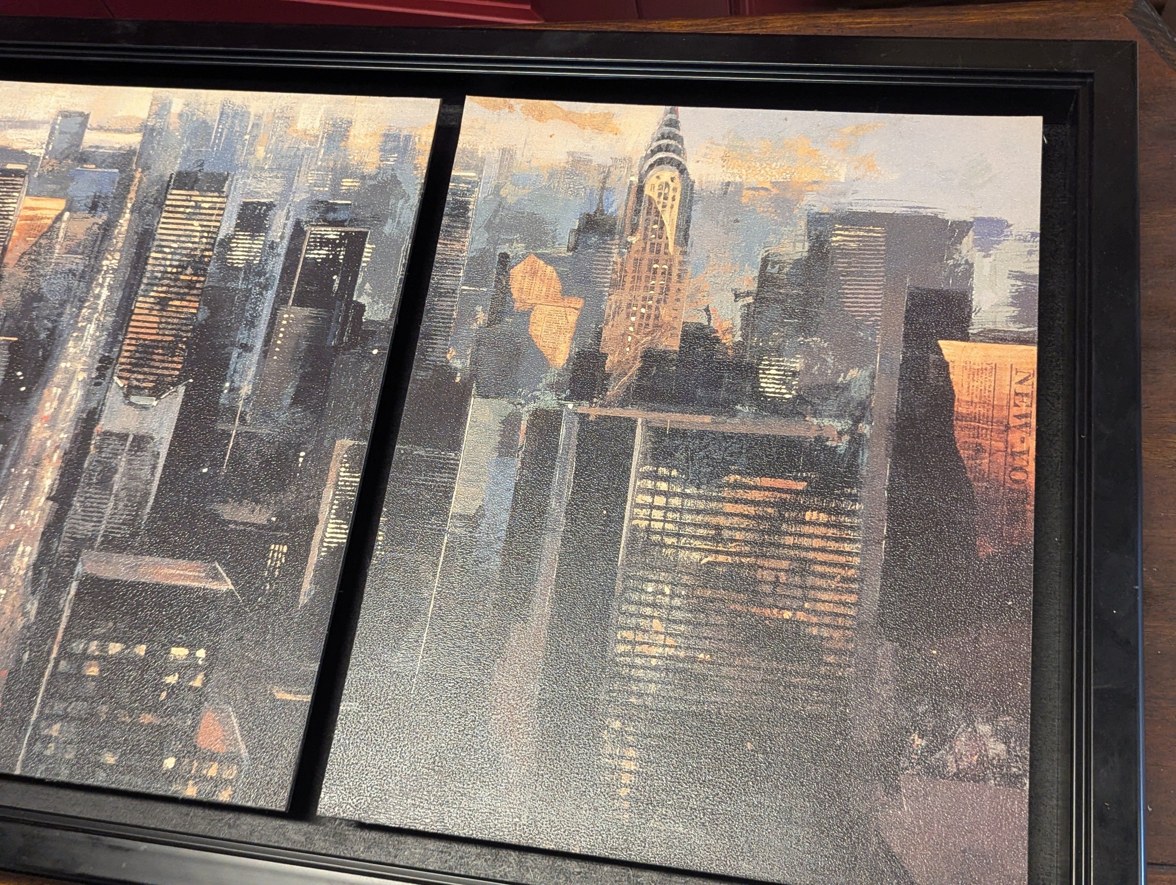 Oil Painting of Manhattan Skyline by Bofarull