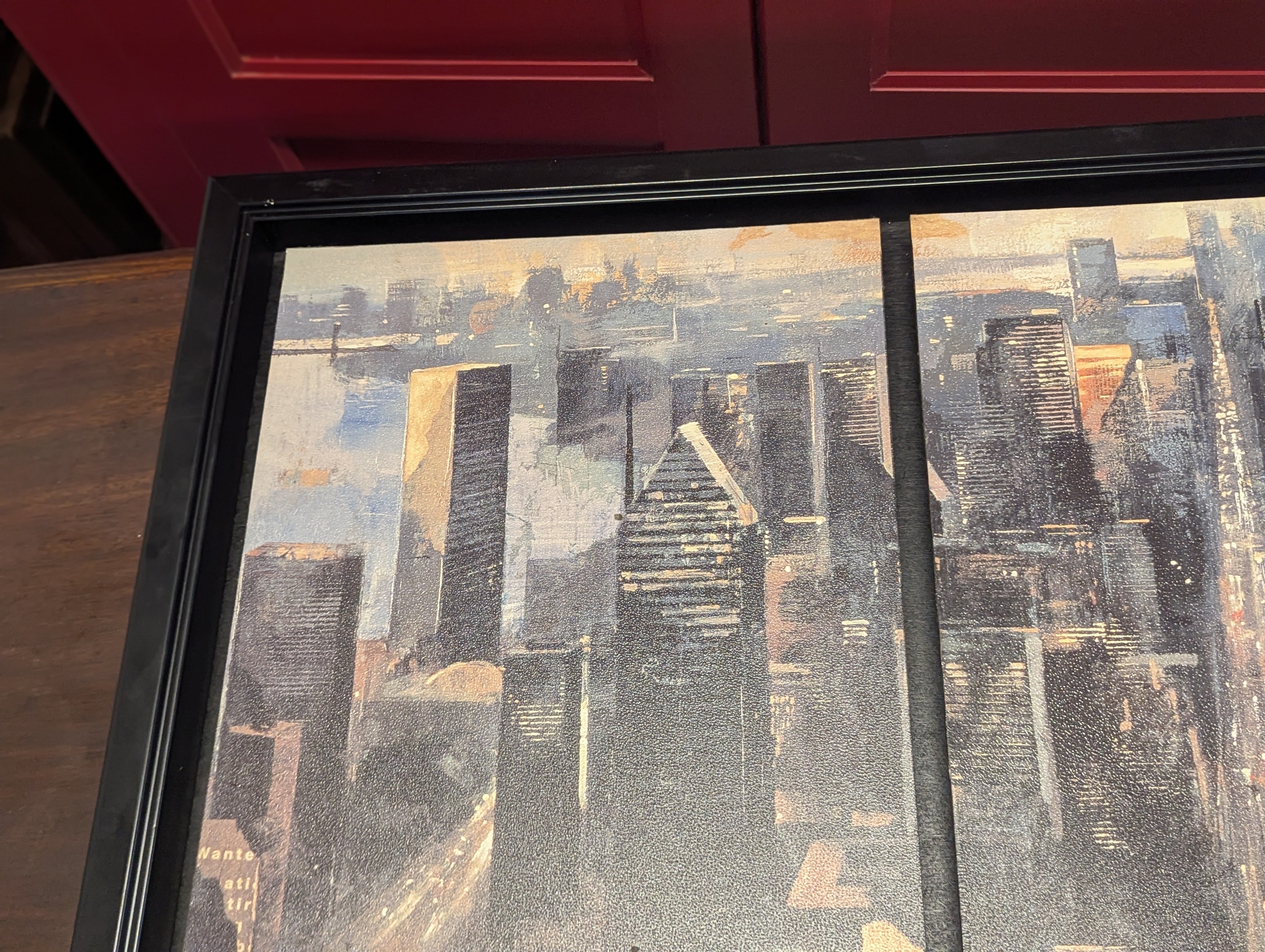 Oil Painting of Manhattan Skyline by Bofarull