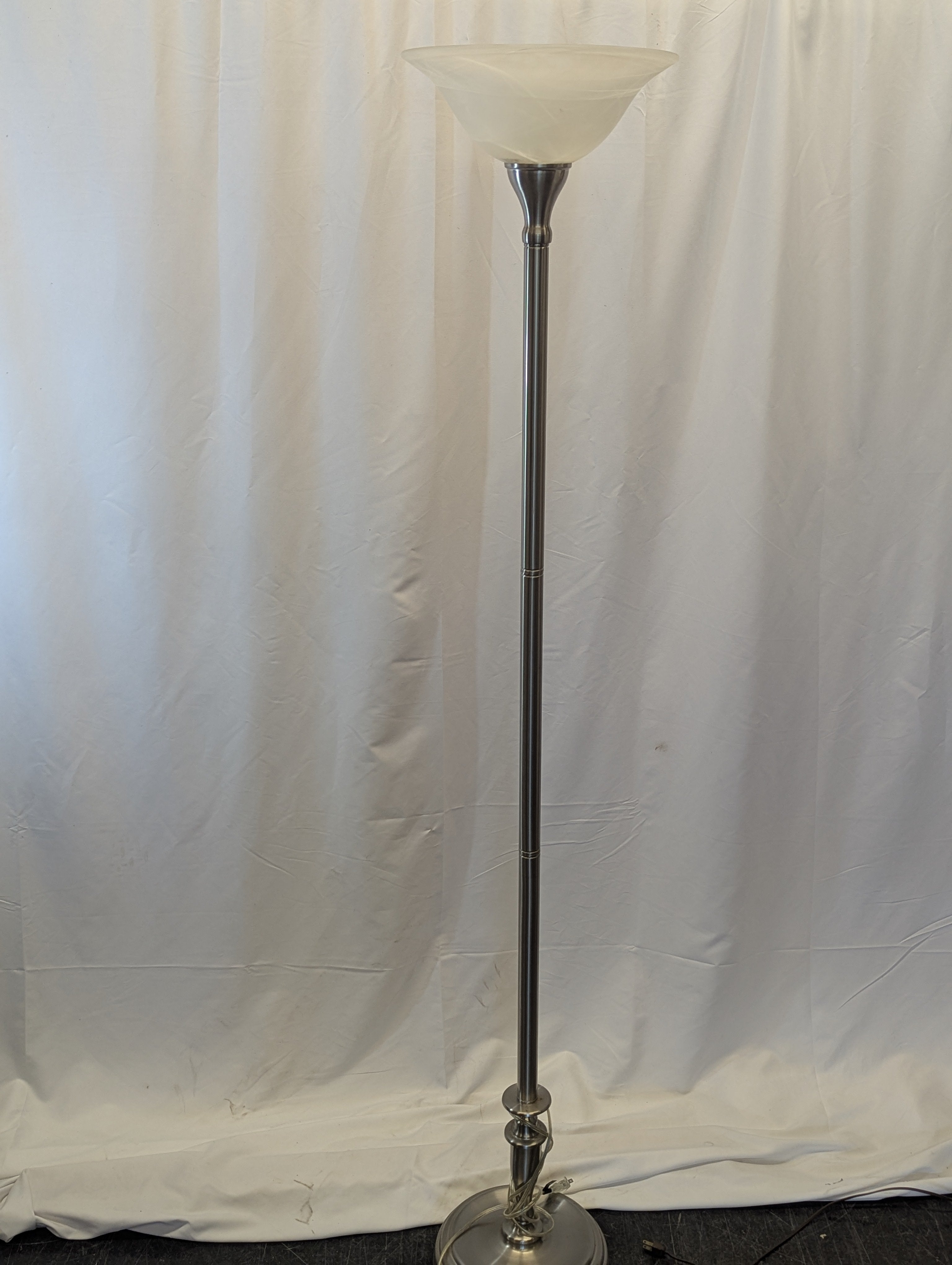 Silver Stand Sconce Floor Lamp