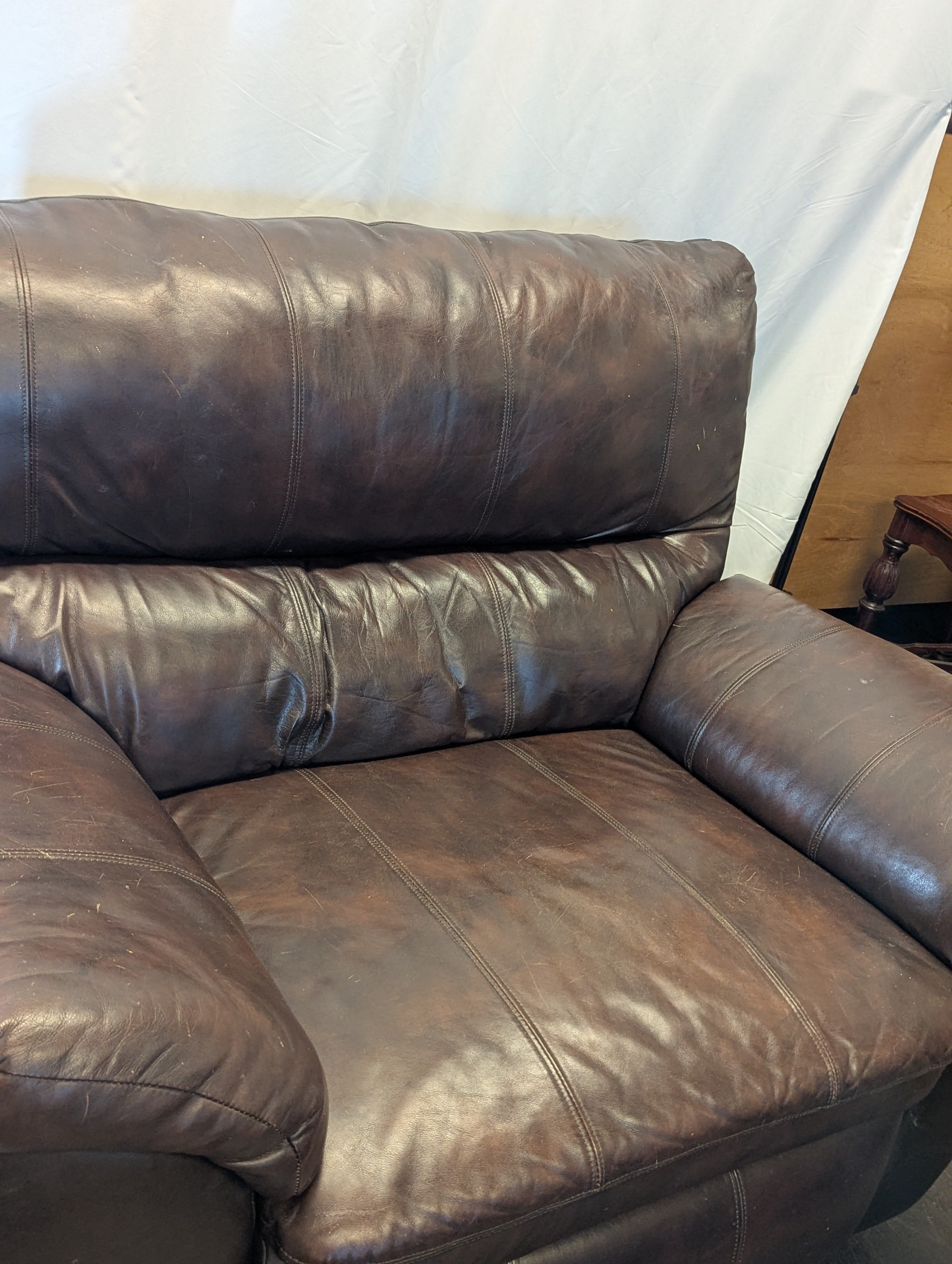 Large Brown Bucket Seat