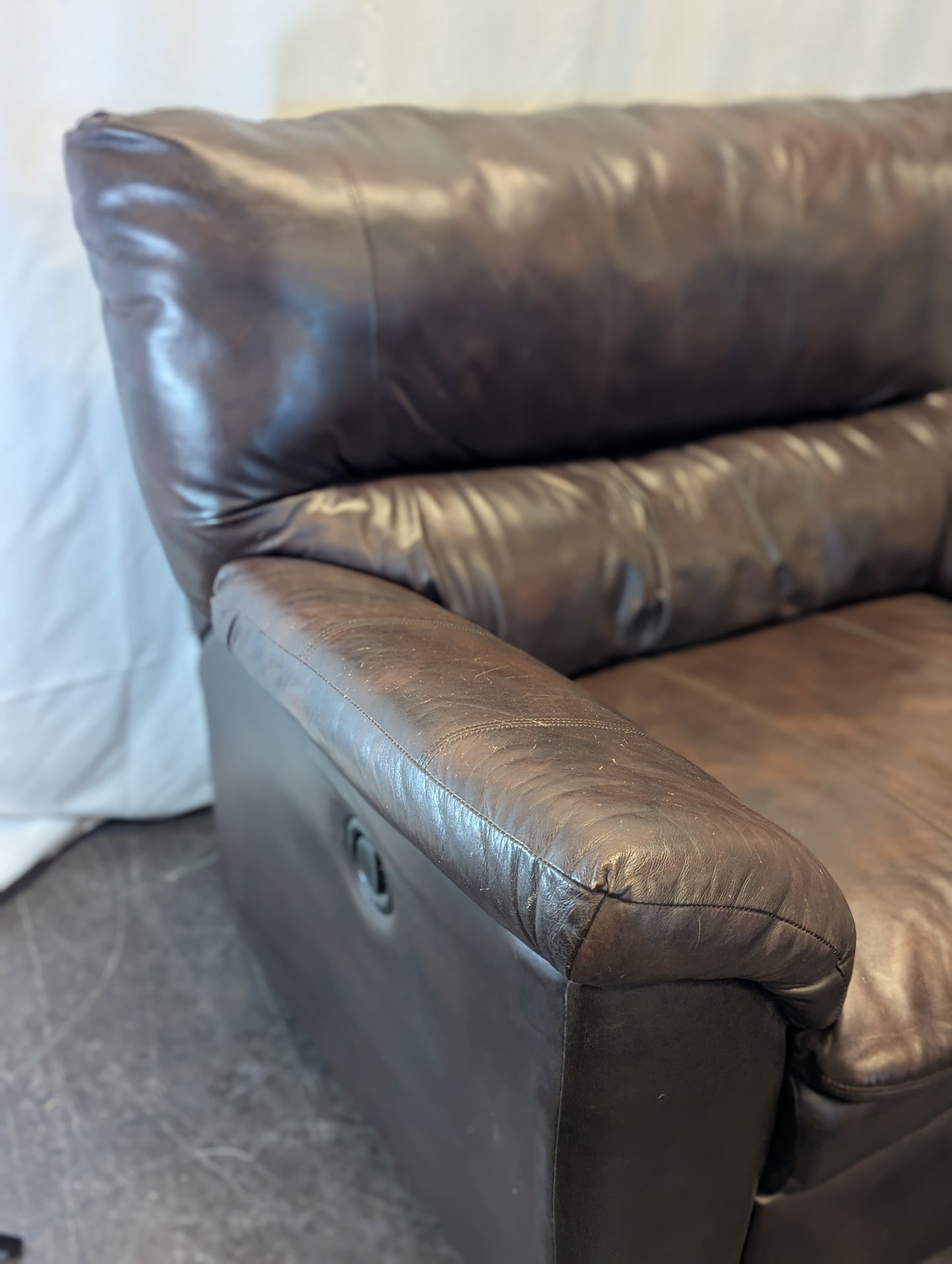 Large Brown Bucket Seat