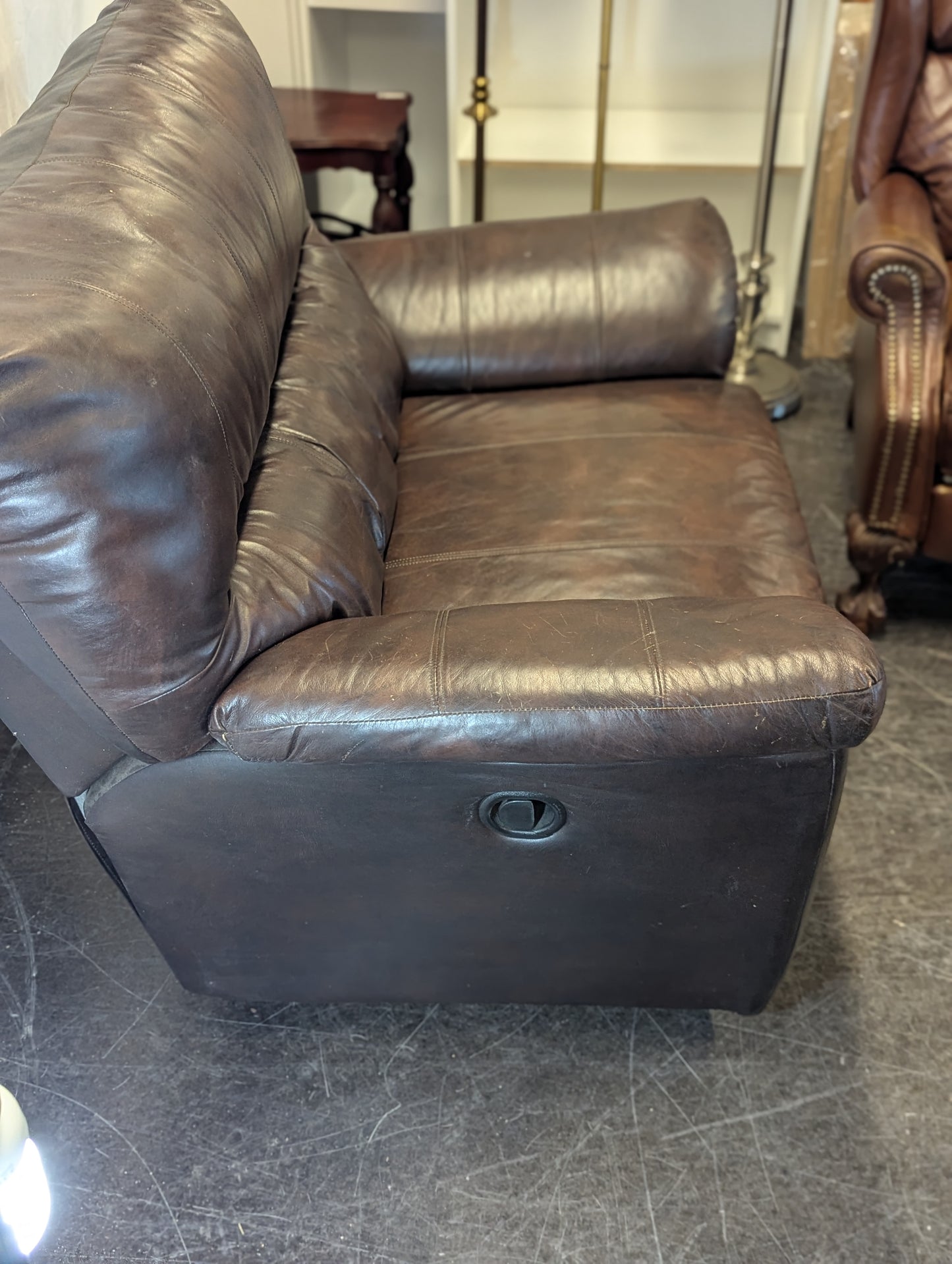 Large Brown Bucket Seat