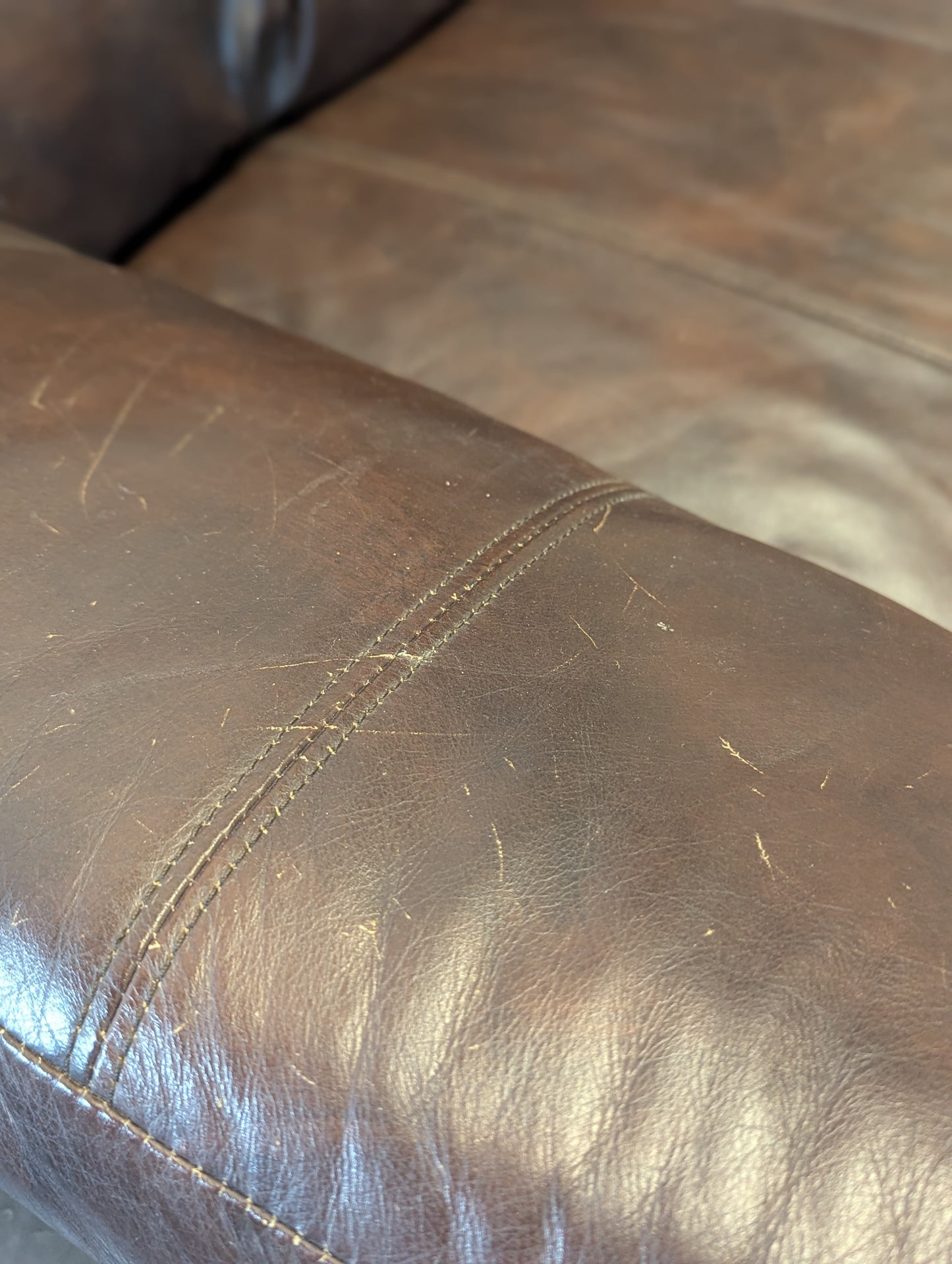 Large Brown Bucket Seat