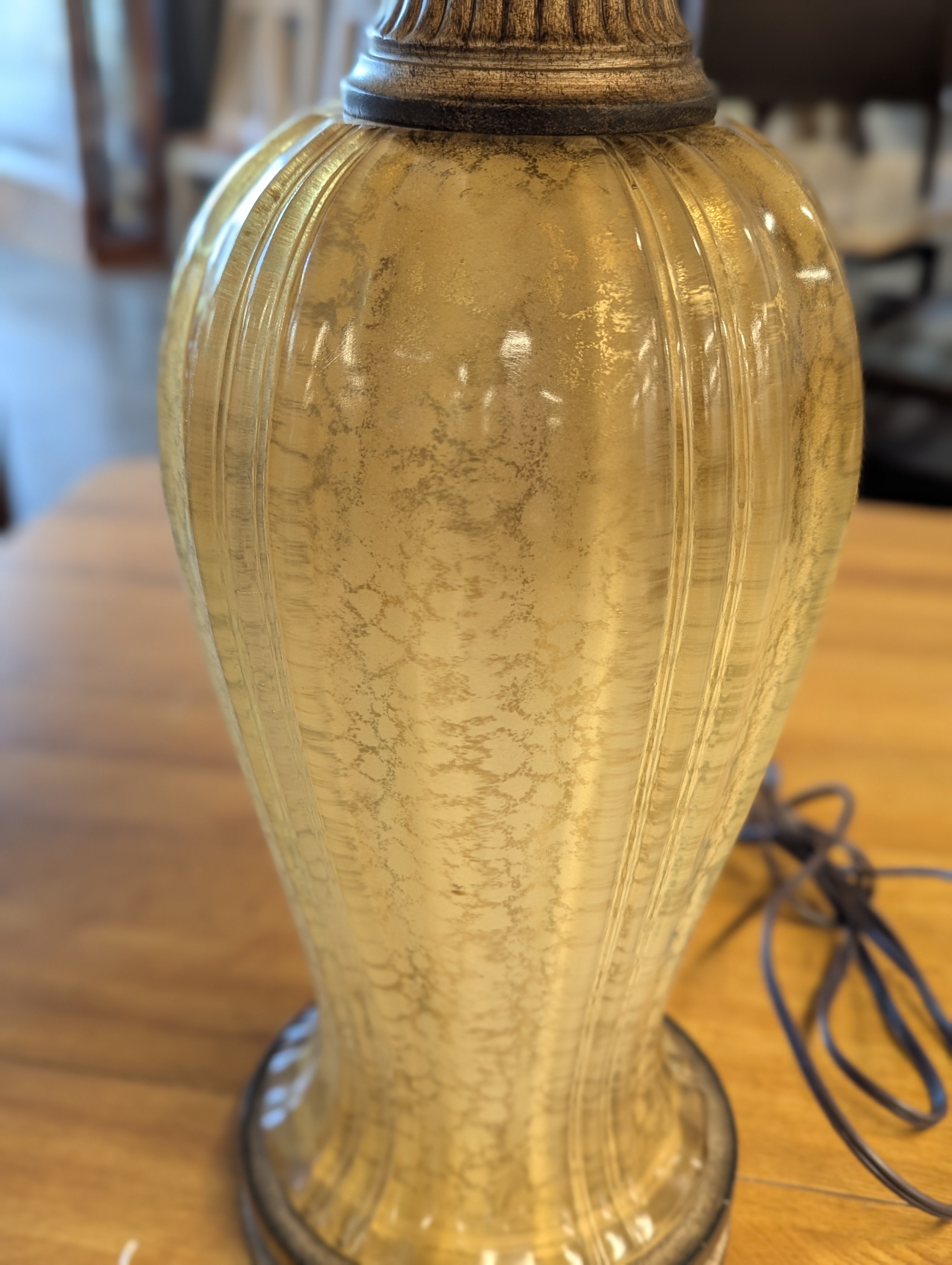 Murano Glass Table Lamps With Ombre Finish (2)