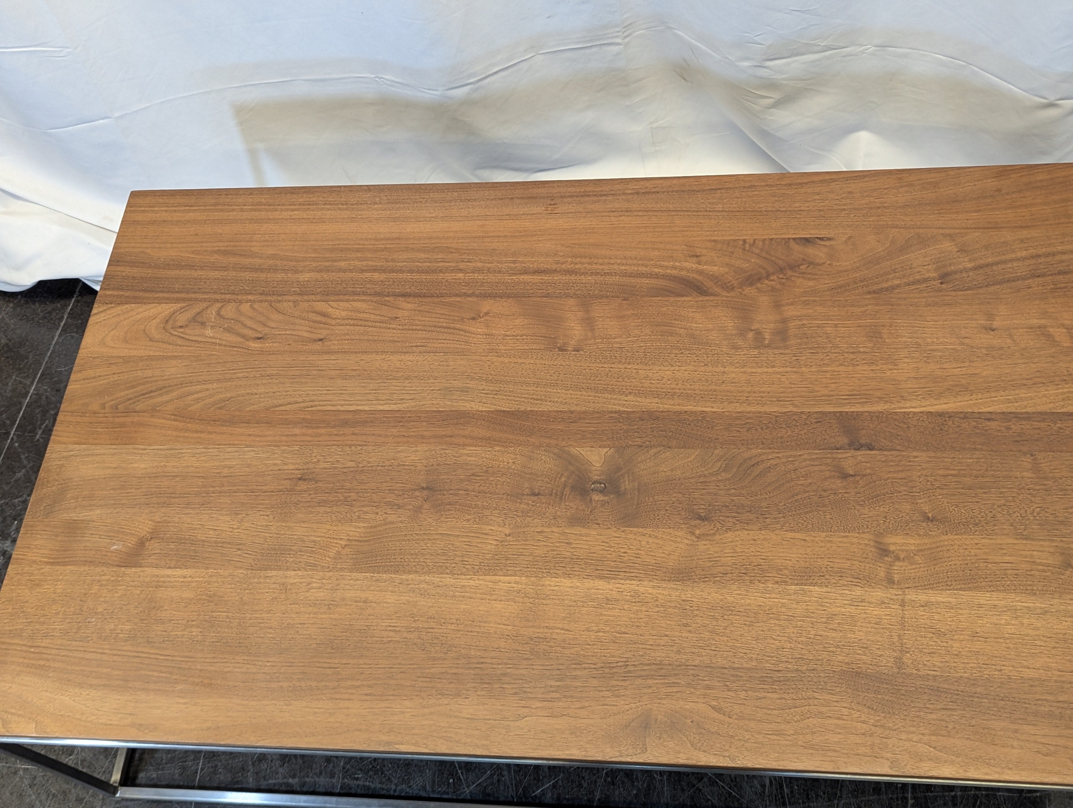 Metal and Wood Rectangle Coffee Table