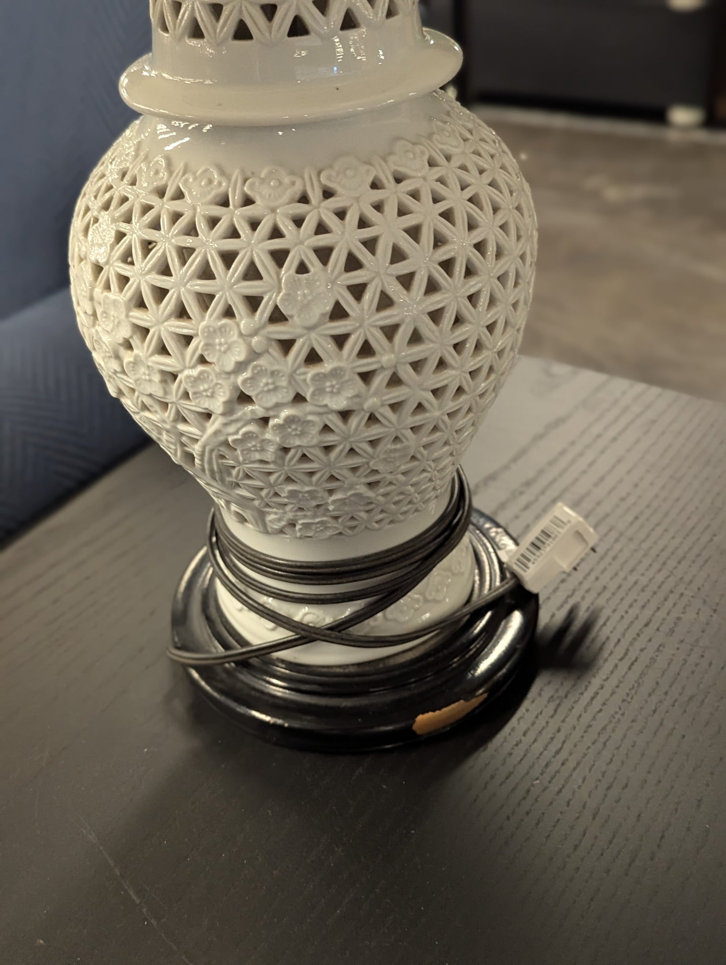 Ginger Jar Form Blanc De Chine Boudoir Table Lamp (SET OF 2)