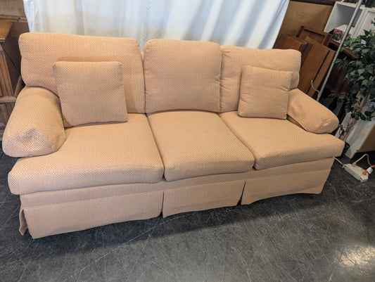 Textured Salmon Couch