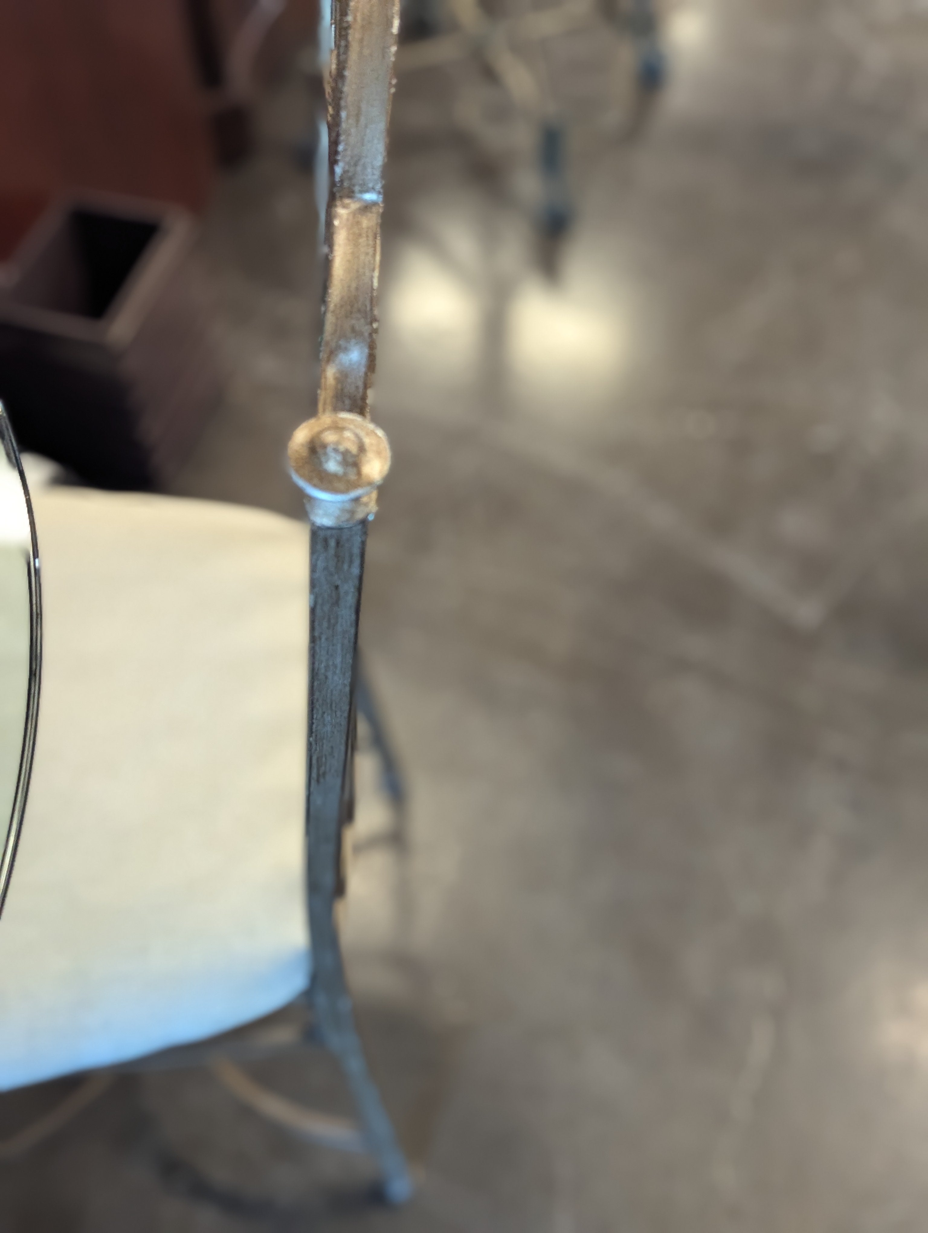 Metal and Glass Dining Table with 4 Chairs With Leaf Detail
